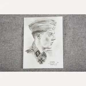 Rare Press Photo; Drawing of Gerardus Mooyman