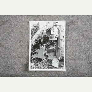 Press photo Market Garden destroyed glider
