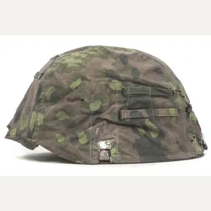 M42 helmet named Piontkowski with type 2 Waffen-SS helmet cover