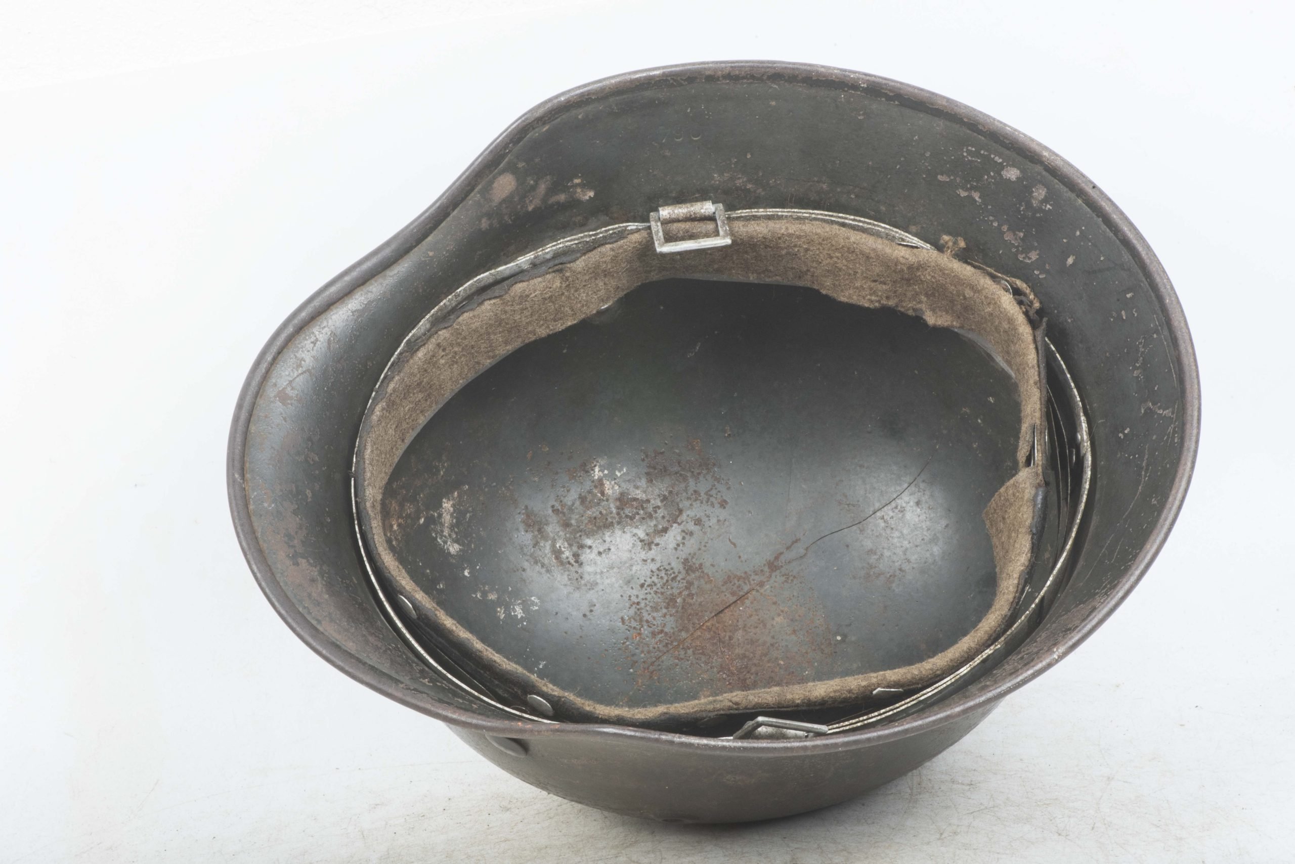 Battledamaged Q64 M40 Waffen-SS helmet — image 8