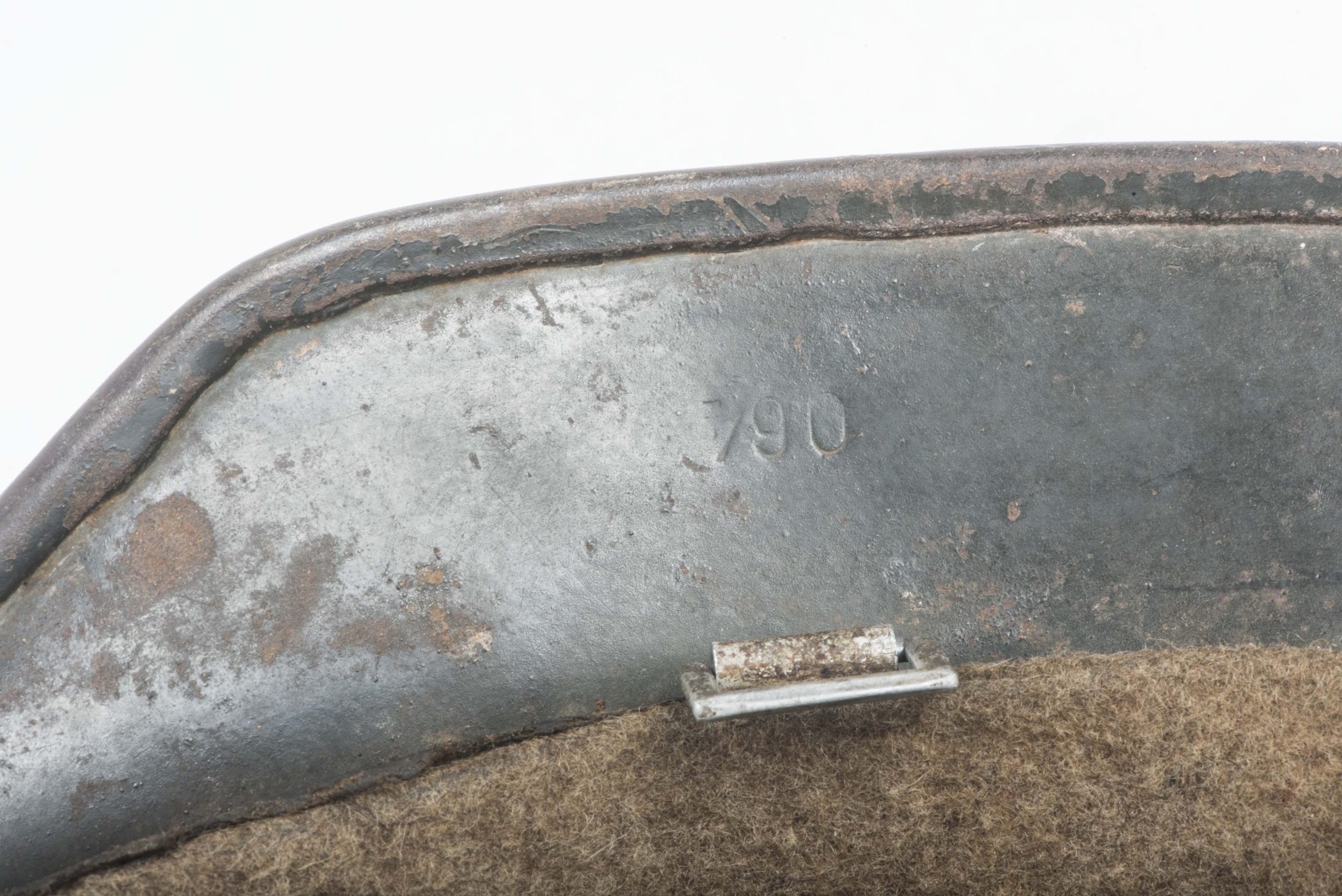 Battledamaged Q64 M40 Waffen-SS helmet — image 9