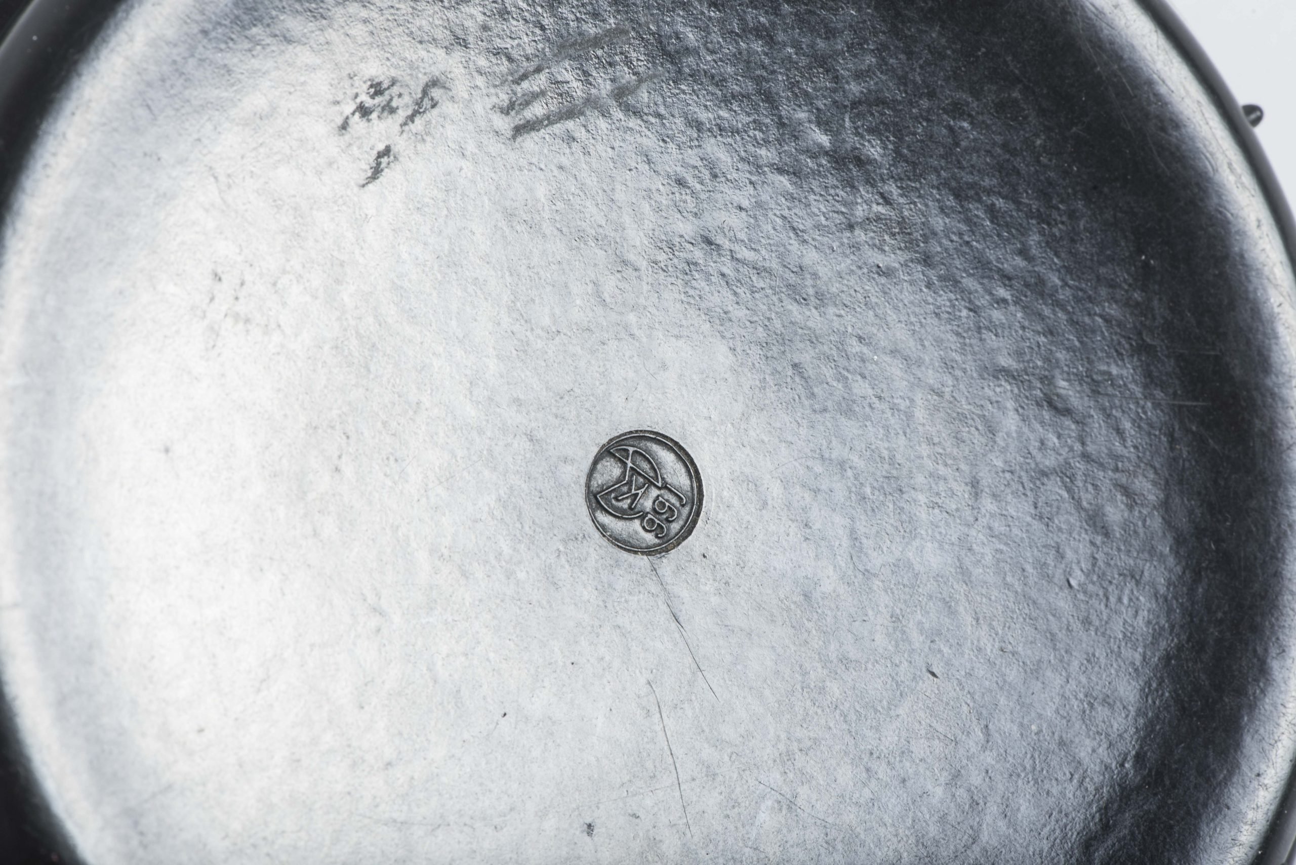 Second pattern black butterdish marked ggj K — image 3