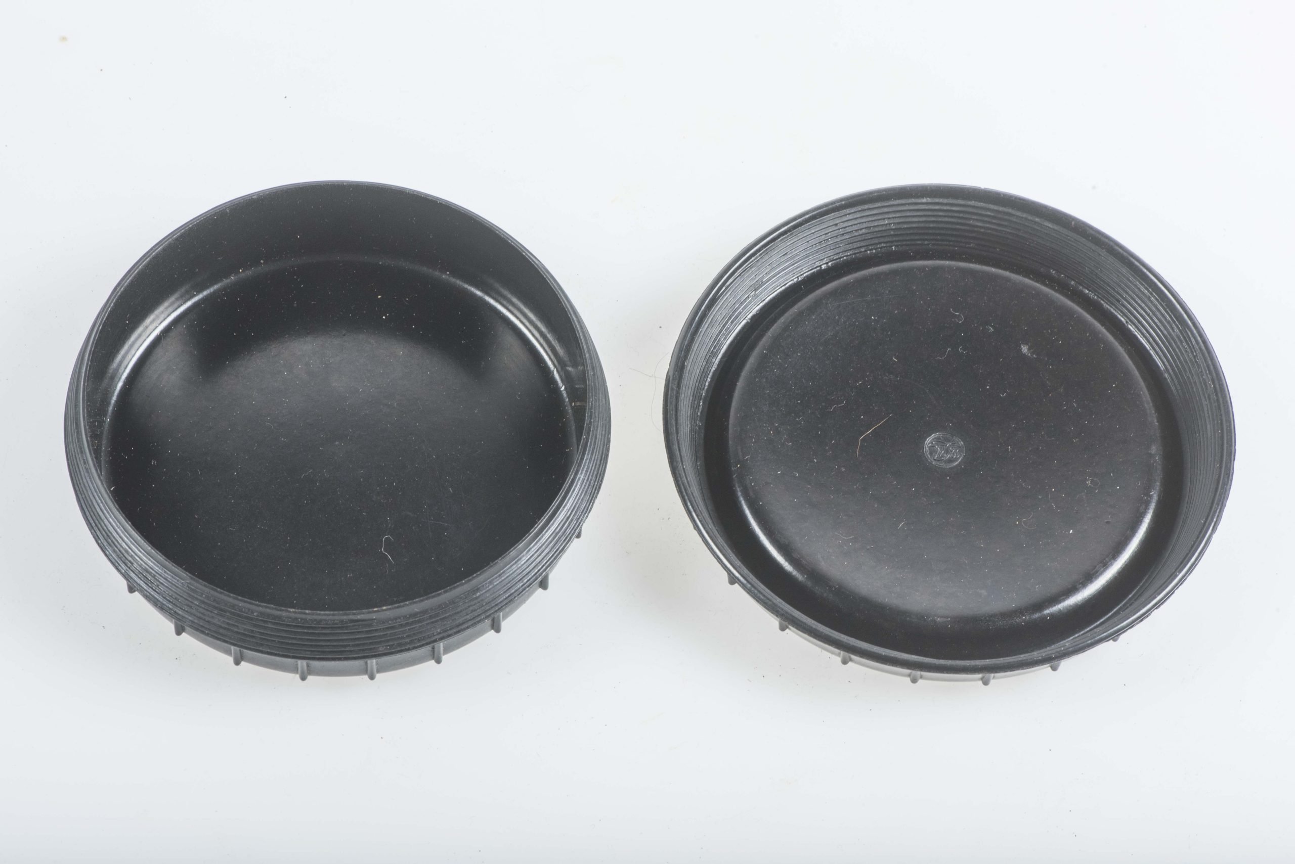 Second pattern black butterdish marked ggj K — image 4