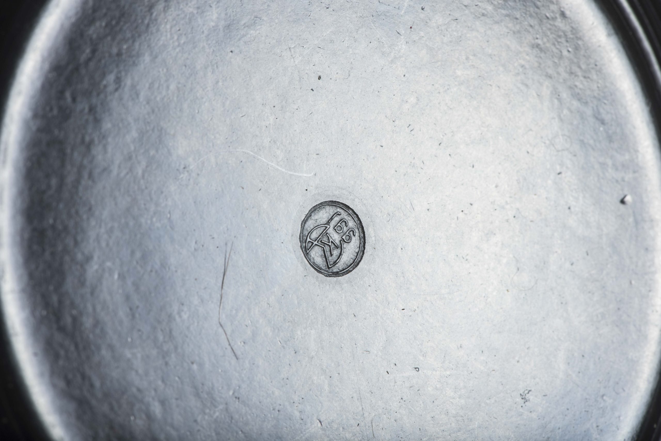 Second pattern black butterdish marked ggj K — image 5