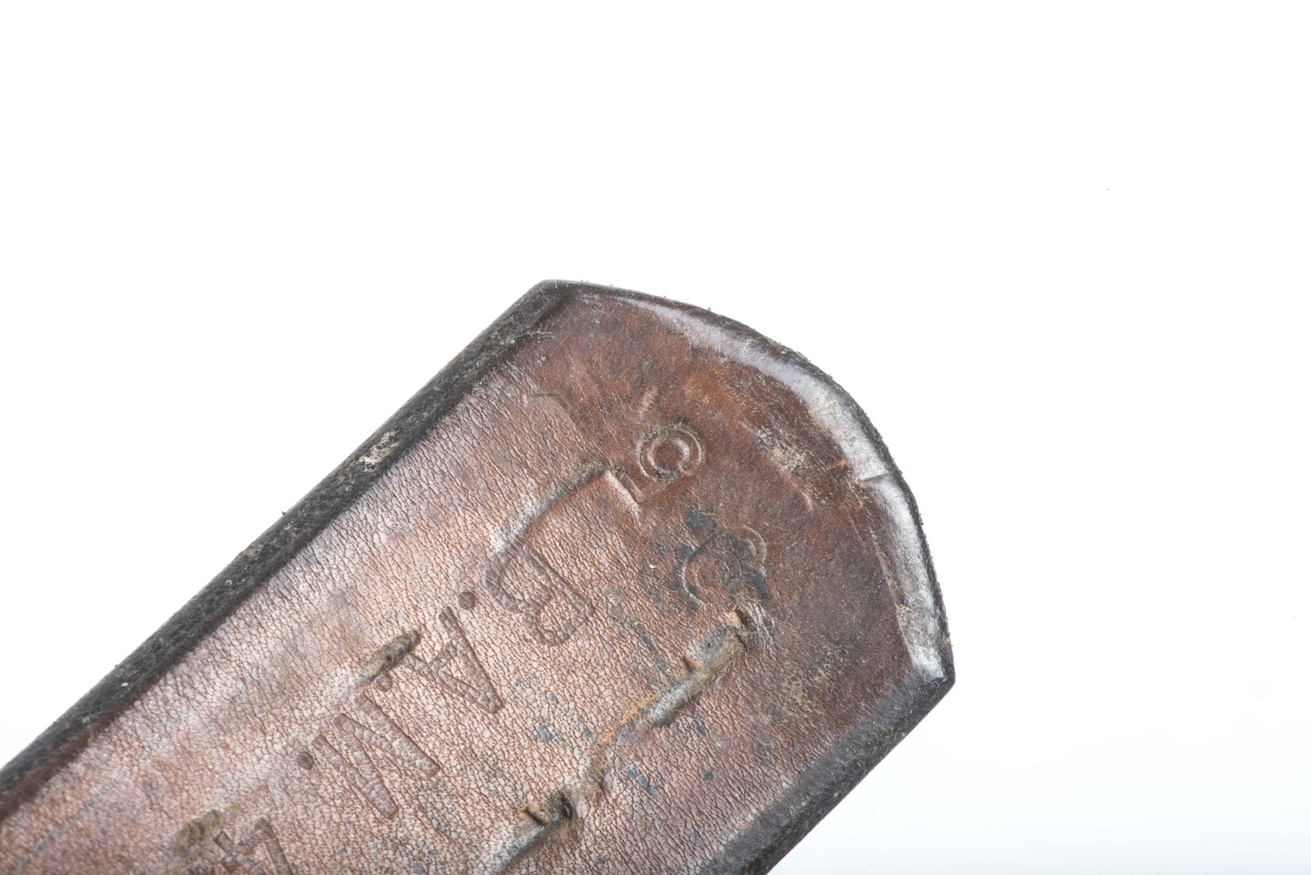 Leather EM / NCO equipment belt marked Carl vom Feld, Solingen-Wald 1938 — image 8