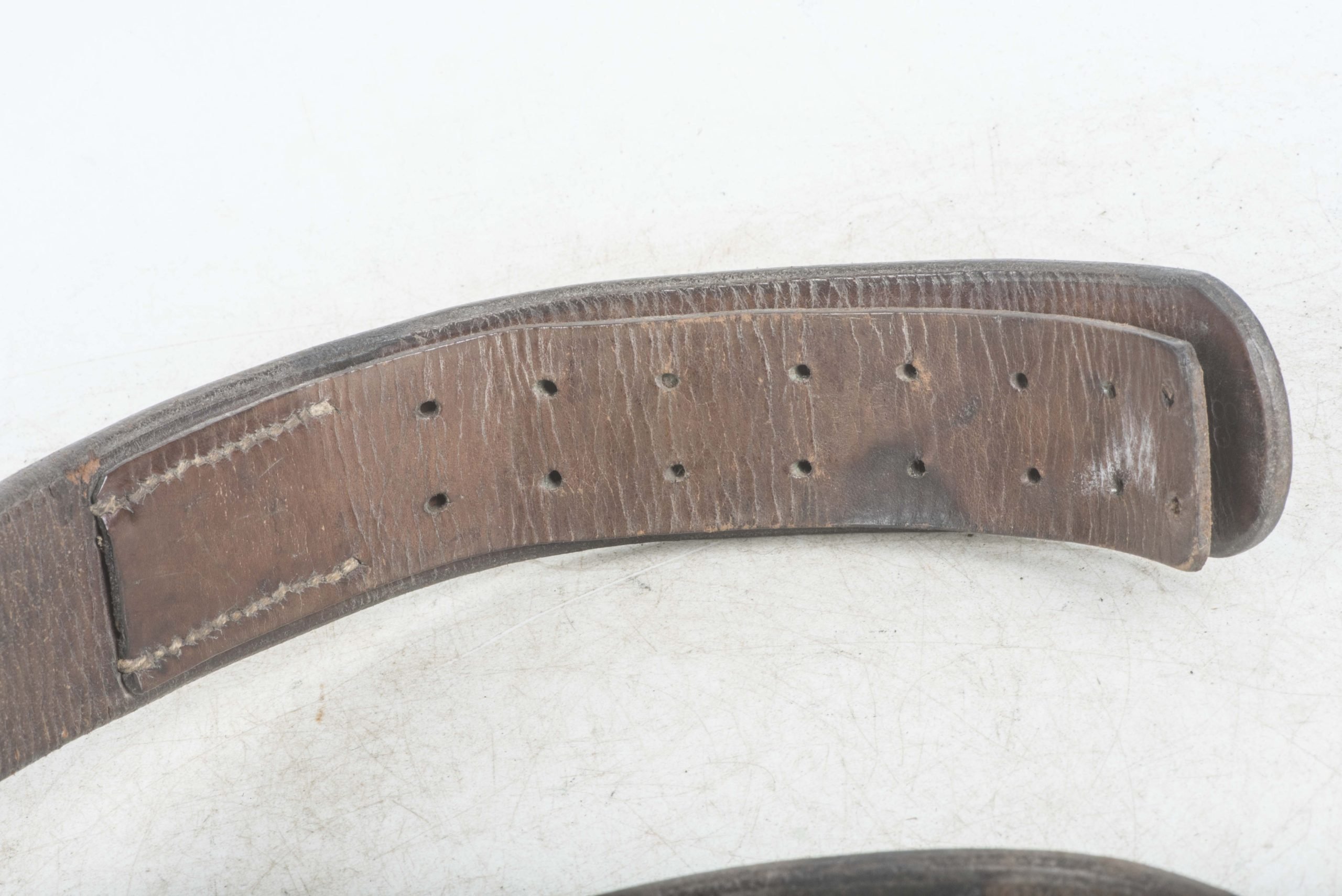 Leather EM / NCO equipment belt dated 1940 — image 4