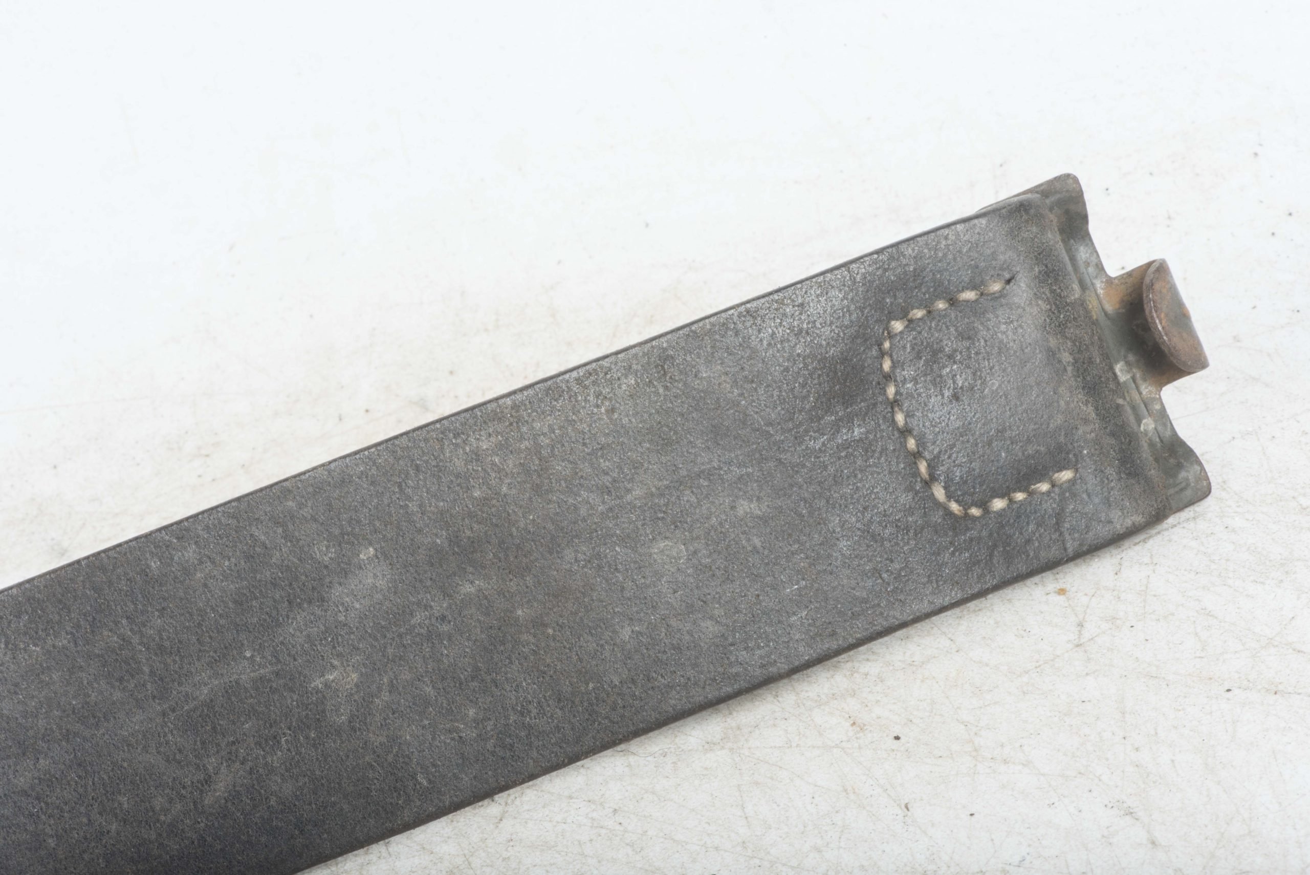Leather EM / NCO equipment belt marked 1/0490/0*** — image 4