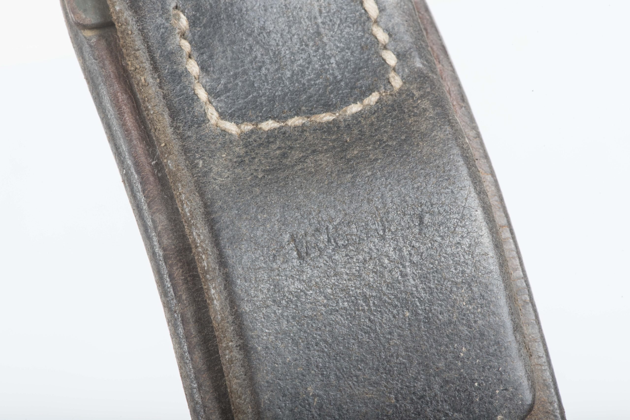 Leather EM / NCO equipment belt marked 1/0490/0*** — image 6