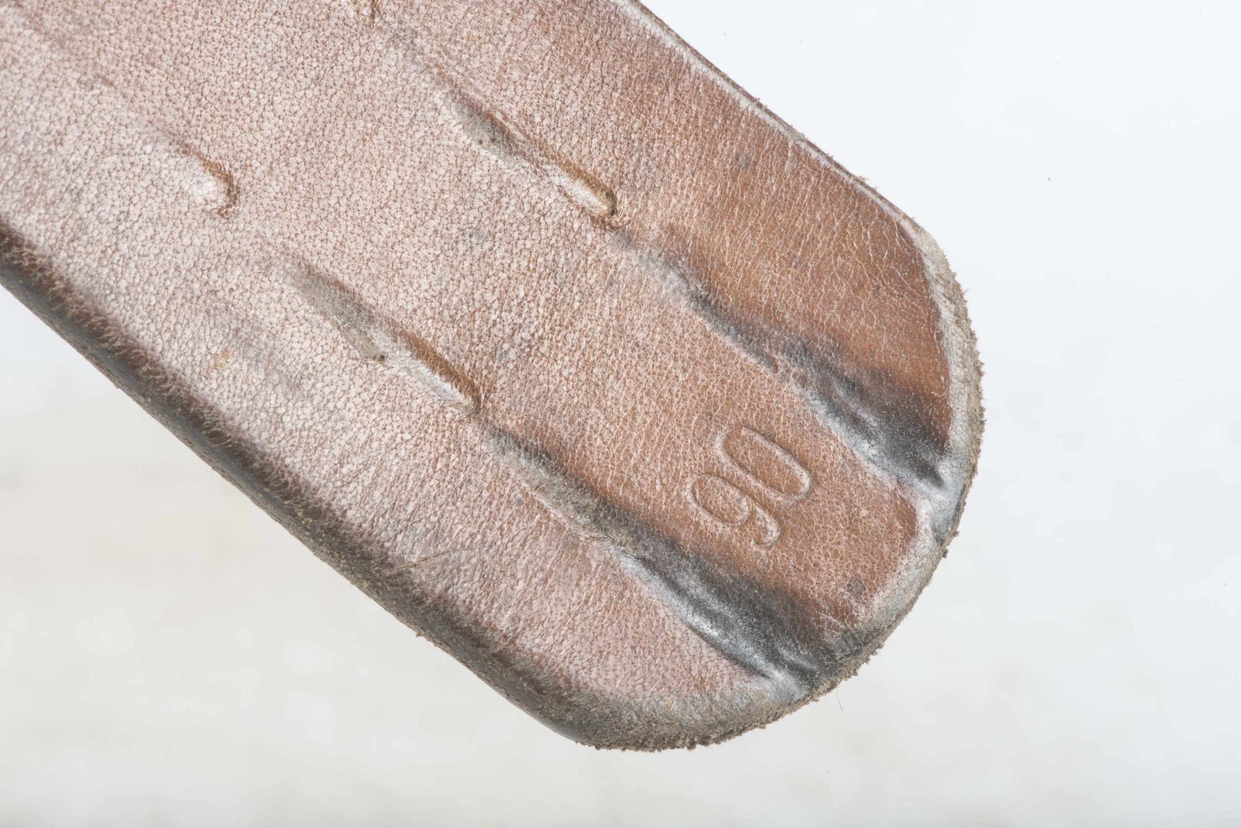 Leather EM / NCO equipment belt marked Ernst Köhn Solingen — image 7