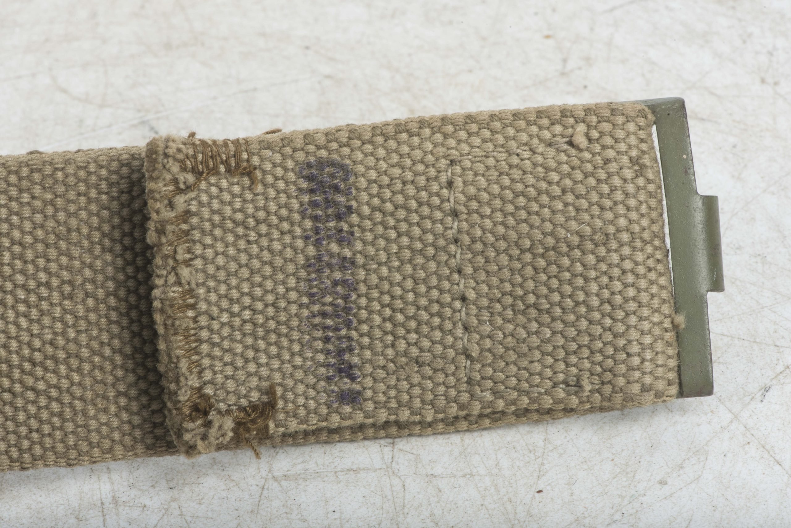 Unissued webbing equipment belt marked RBNR — image 11
