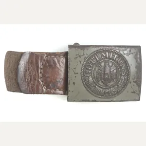 Tabbed Steel Heer belt buckle marked Bruder Schneider 1940