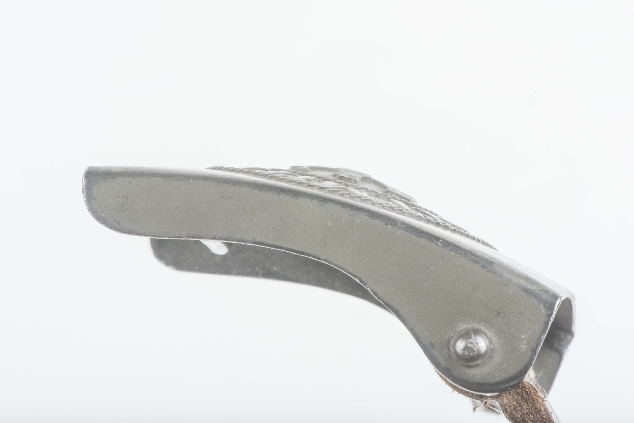 Tabbed Steel Heer belt buckle marked ESL 42 — image 6