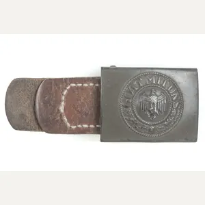 Tabbed Steel Heer belt buckle marked ESL 42