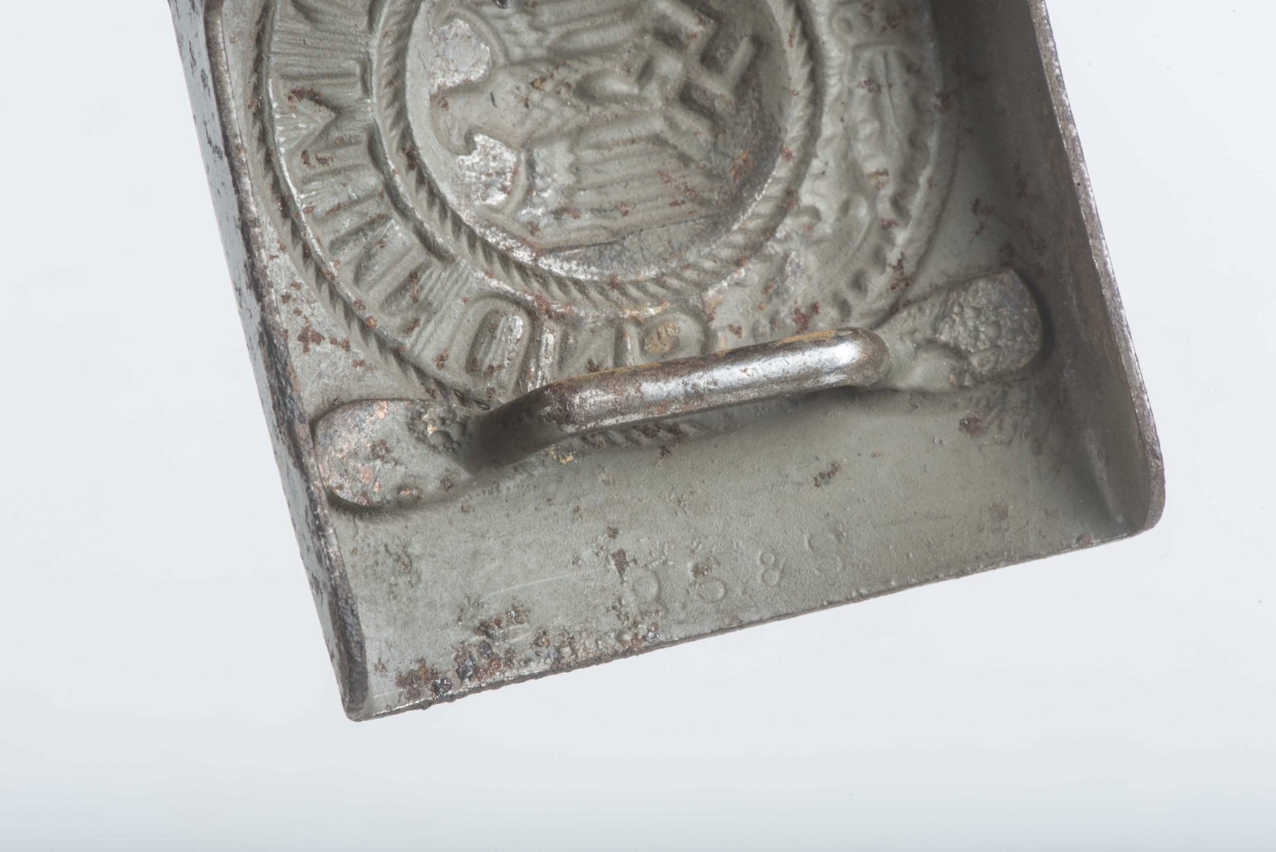 Tabbed Steel Heer belt buckle marked Sieper & Sohn 1940 — image 7