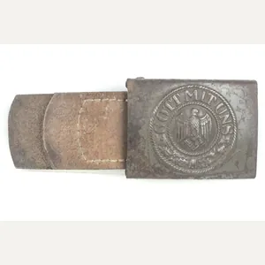 Tabbed Steel Heer belt buckle marked Sieper & Sohn 1940