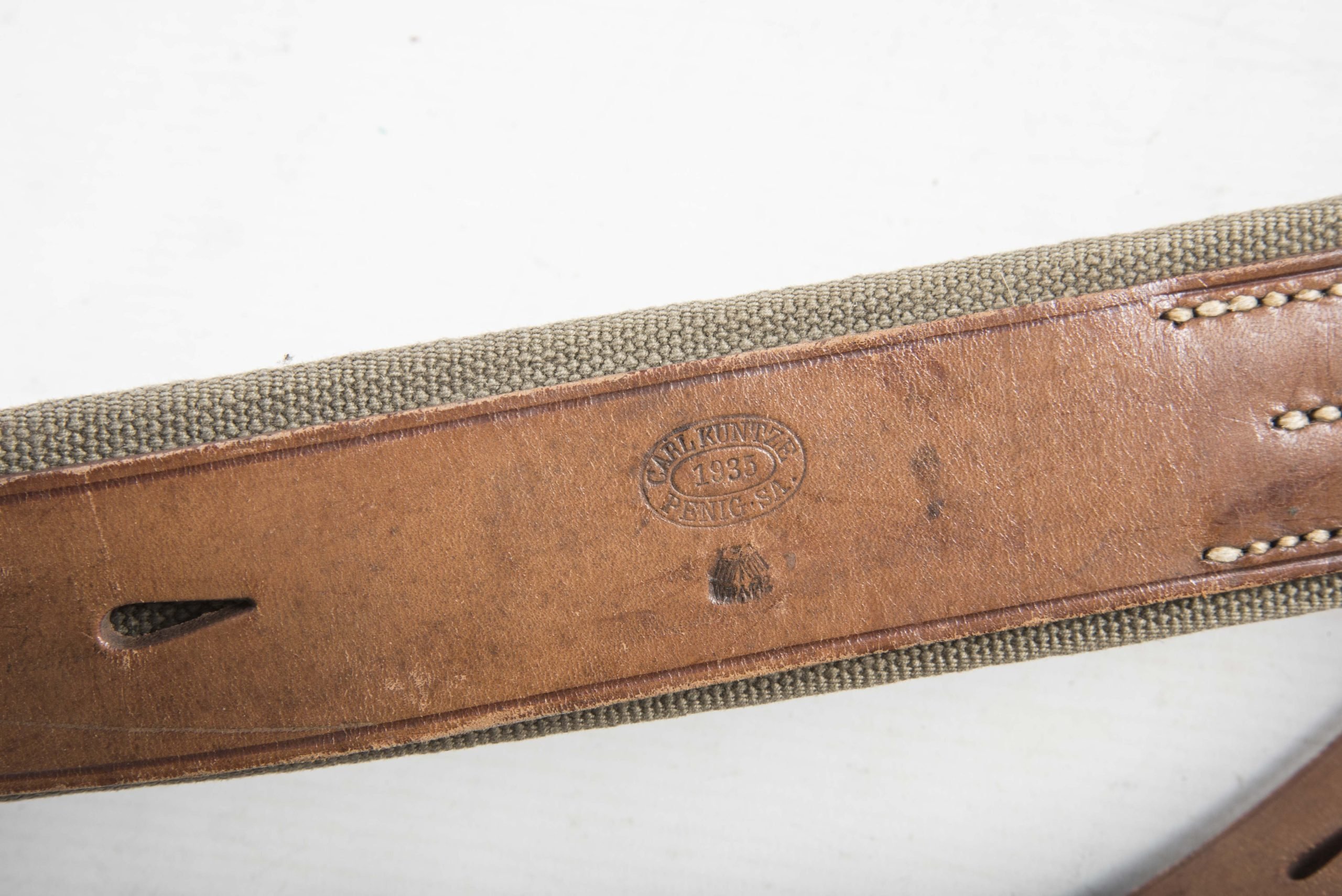 MG13 magazine pouch carrying strap marked Carl Kuntze 1935 — image 4