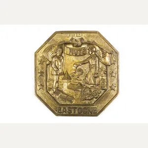 US 101st Airborne Bastogne Nuts plaque