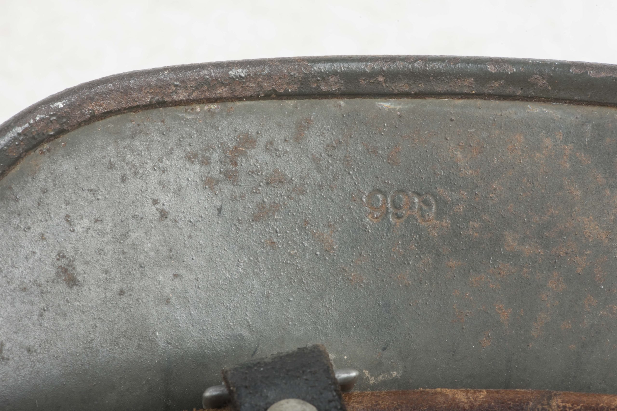 Q66 M35 double decal Heer helmet from Castricum — image 21