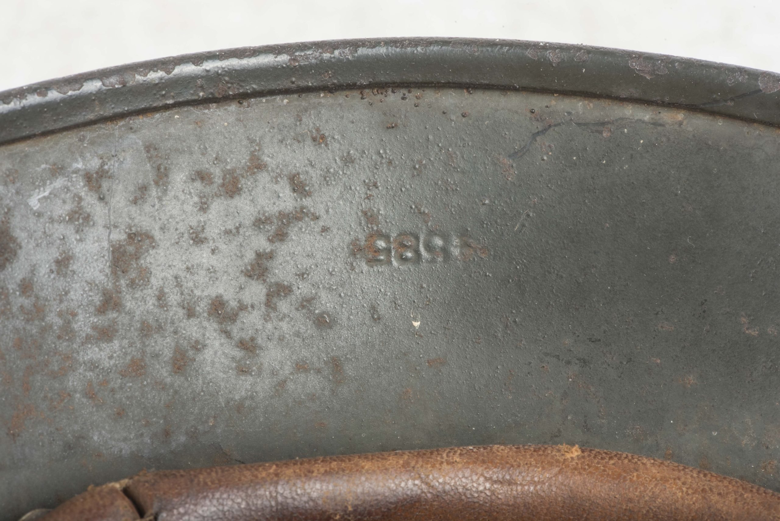 Q66 M35 double decal Heer helmet from Castricum — image 22