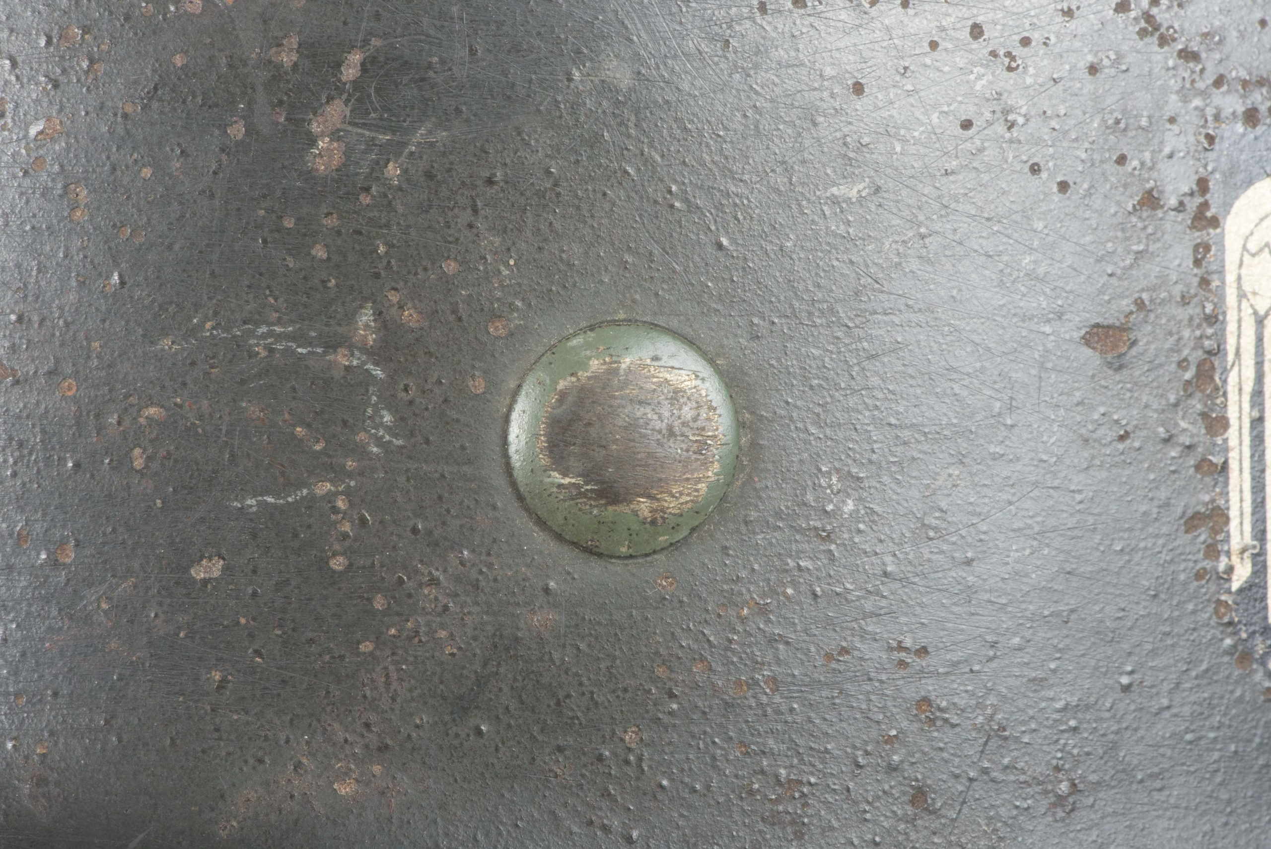 Q66 M35 double decal Heer helmet from Castricum — image 25