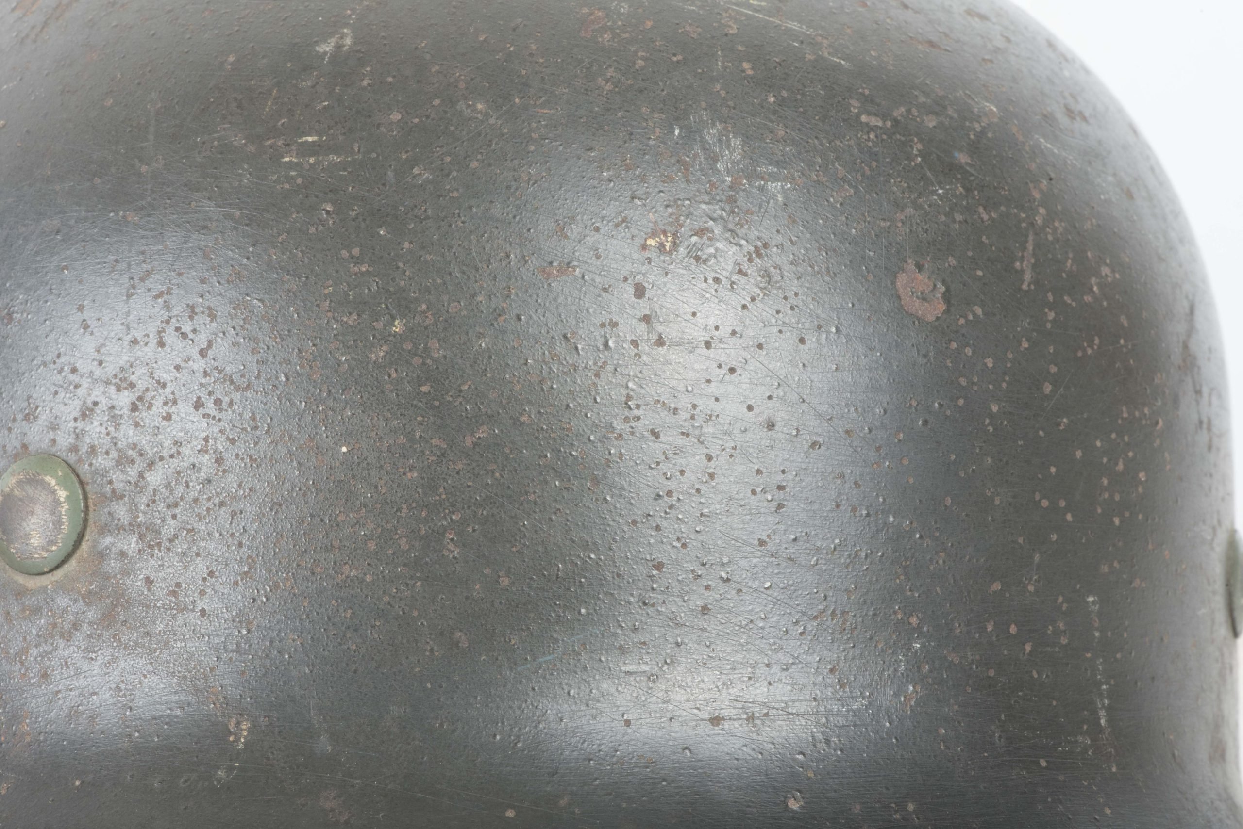 Q66 M35 double decal Heer helmet from Castricum — image 30