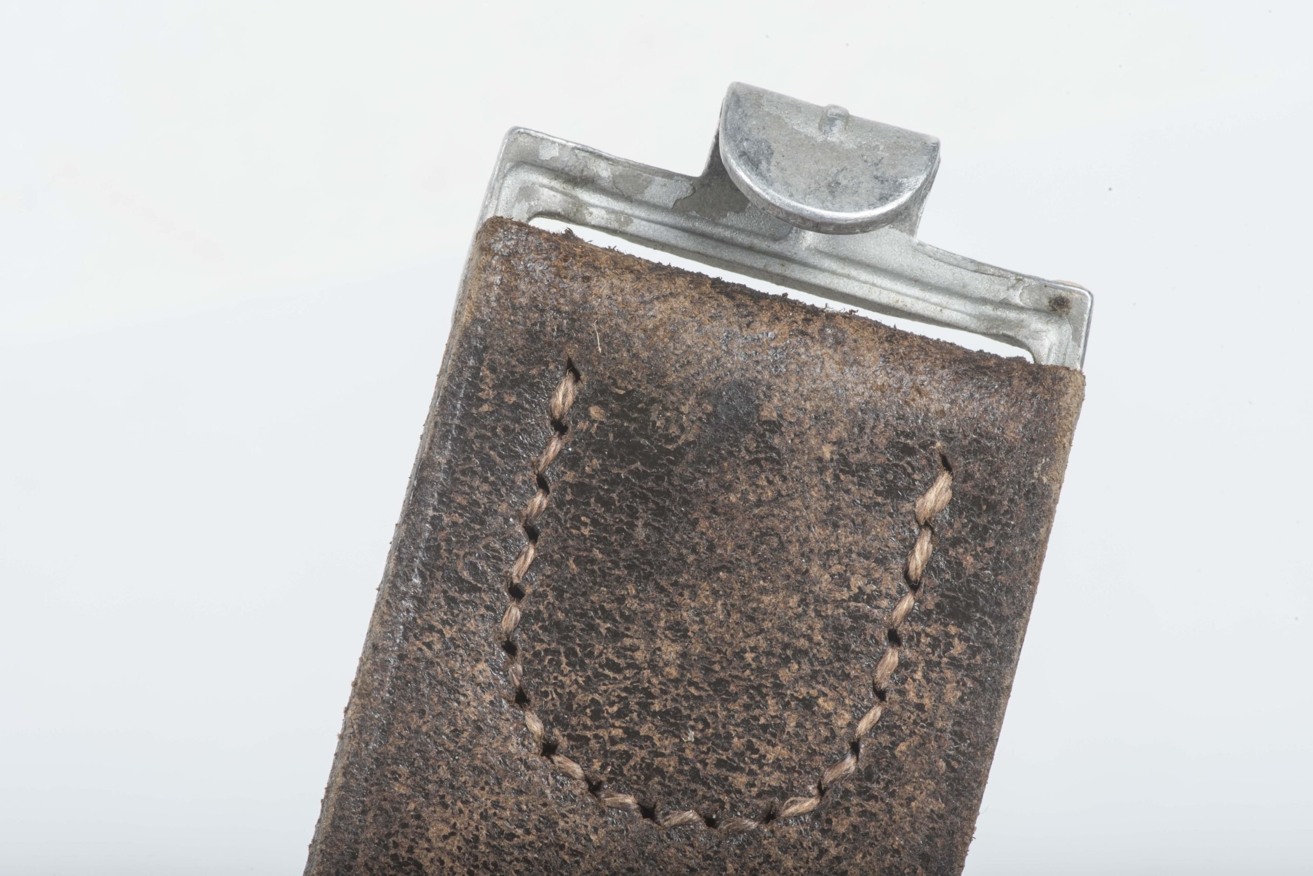 Chocolate brown Luftwaffe issue equipment belt size 95 marked Wiko, Bielefeld 1938, S.Fl. Hst. Kamp. 1938, LBAB 37., S.Fl.Hst.Kamp 1938 — image 17