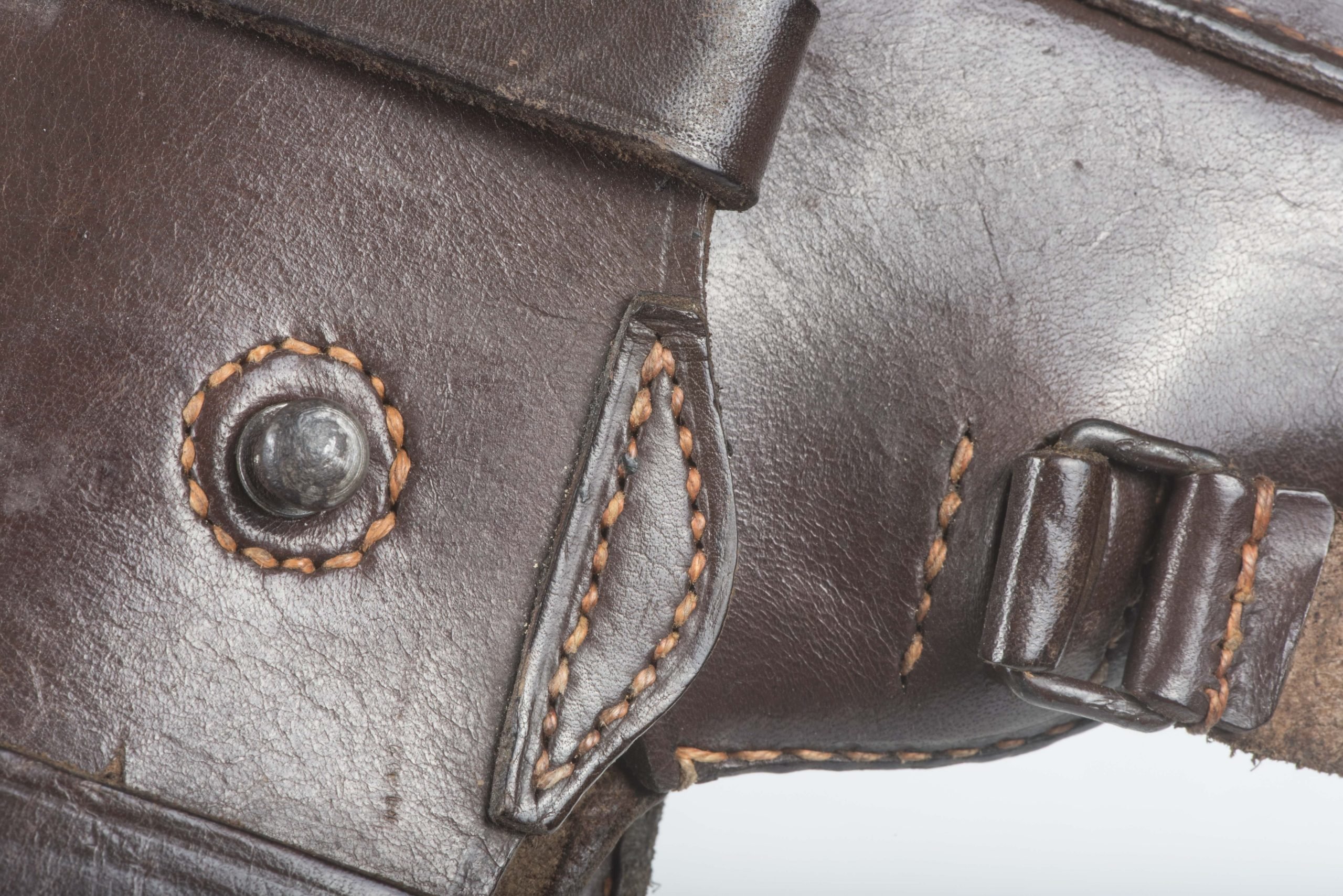 Textbook chocolate brown Luftwaffe issue FN 1922 holster — image 11