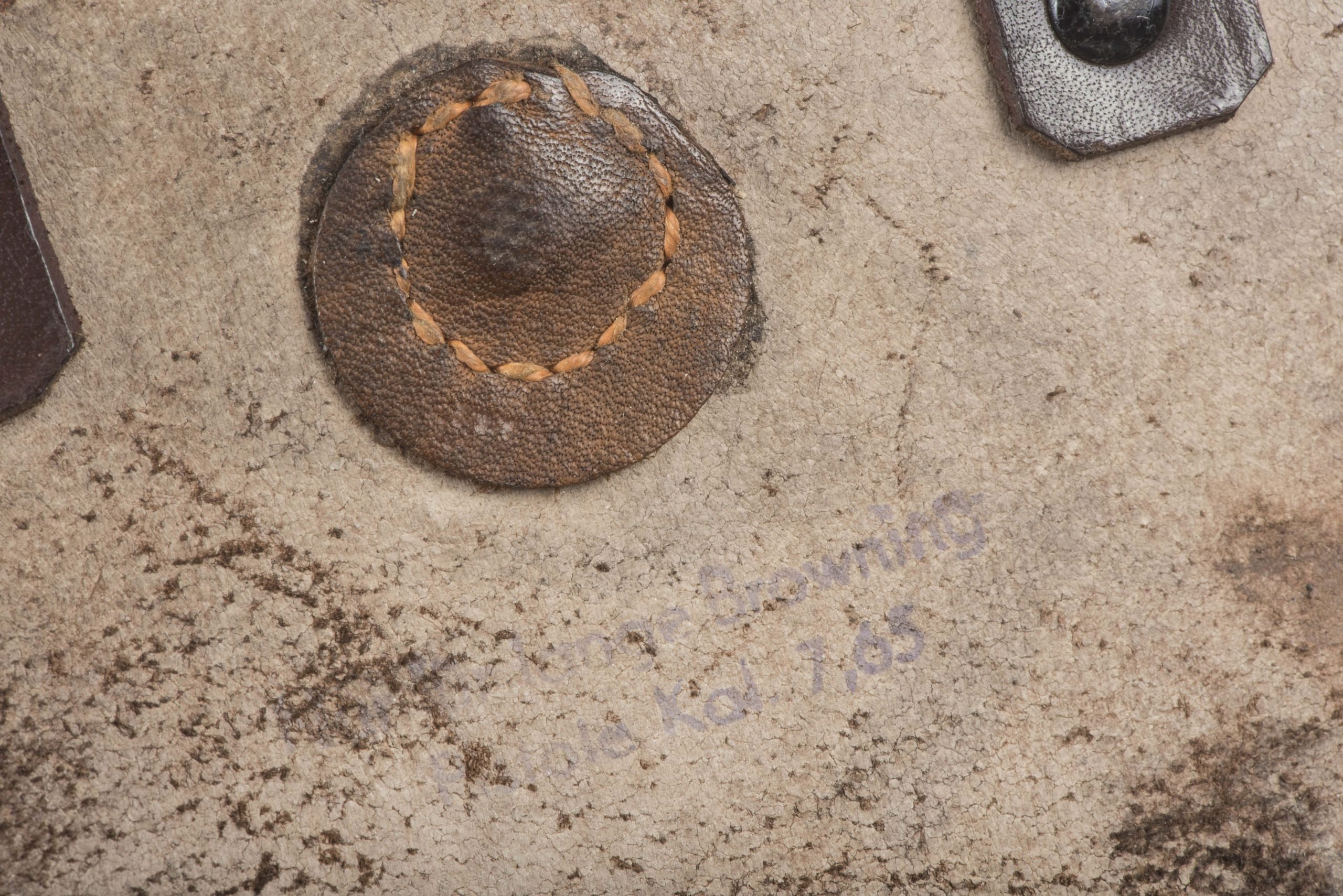 Textbook chocolate brown Luftwaffe issue FN 1922 holster — image 13