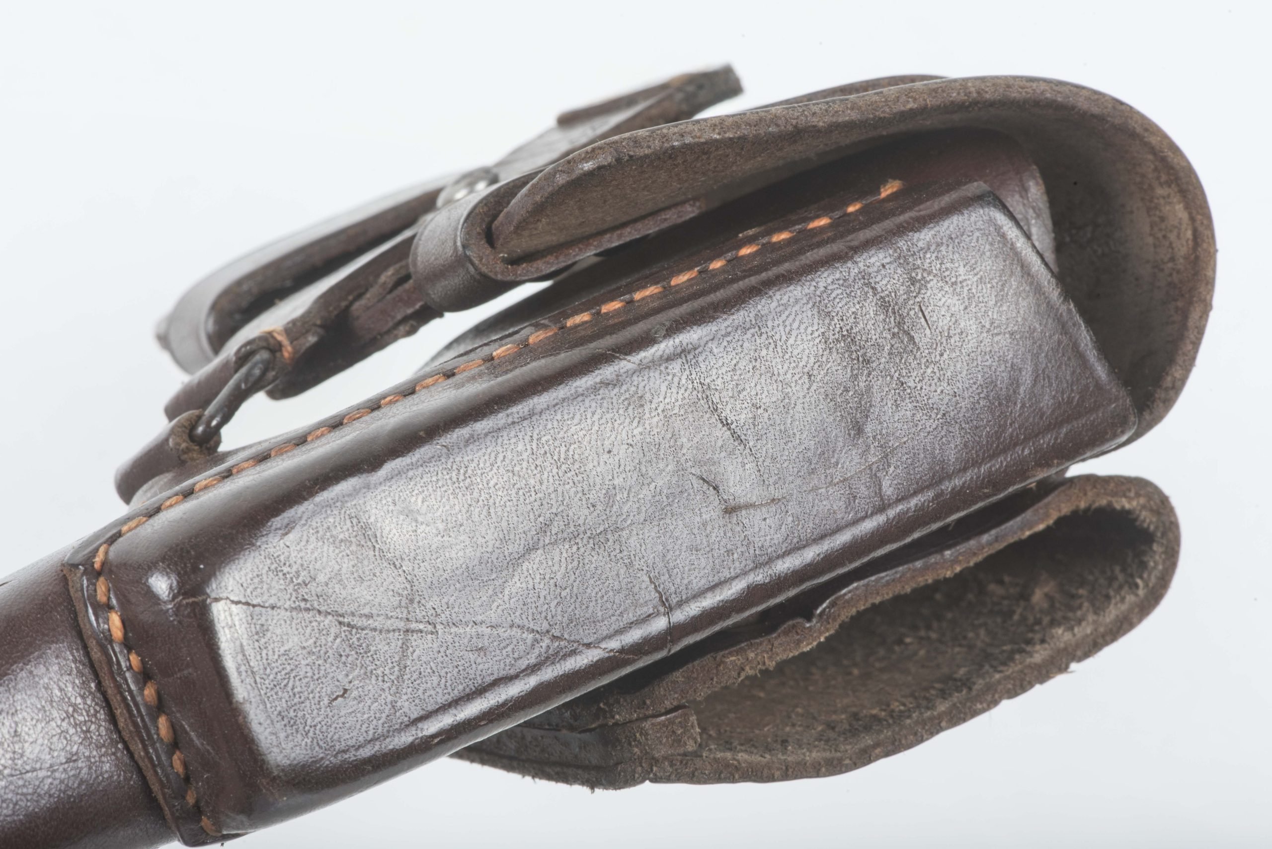 Textbook chocolate brown Luftwaffe issue FN 1922 holster — image 6