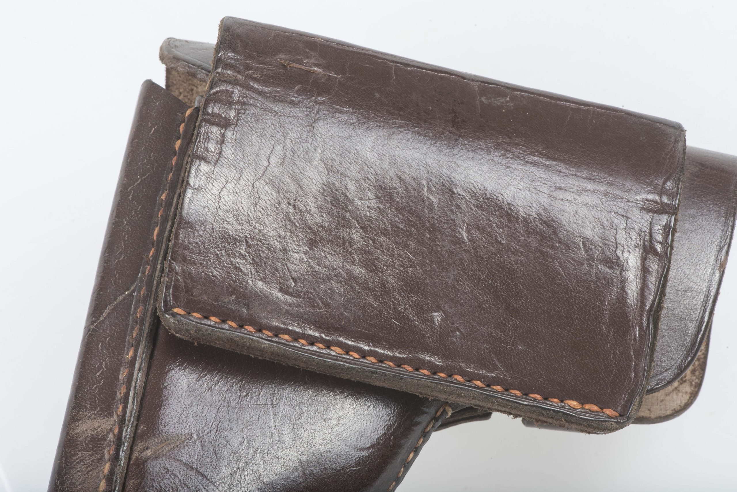 Textbook chocolate brown Luftwaffe issue FN 1922 holster — image 7