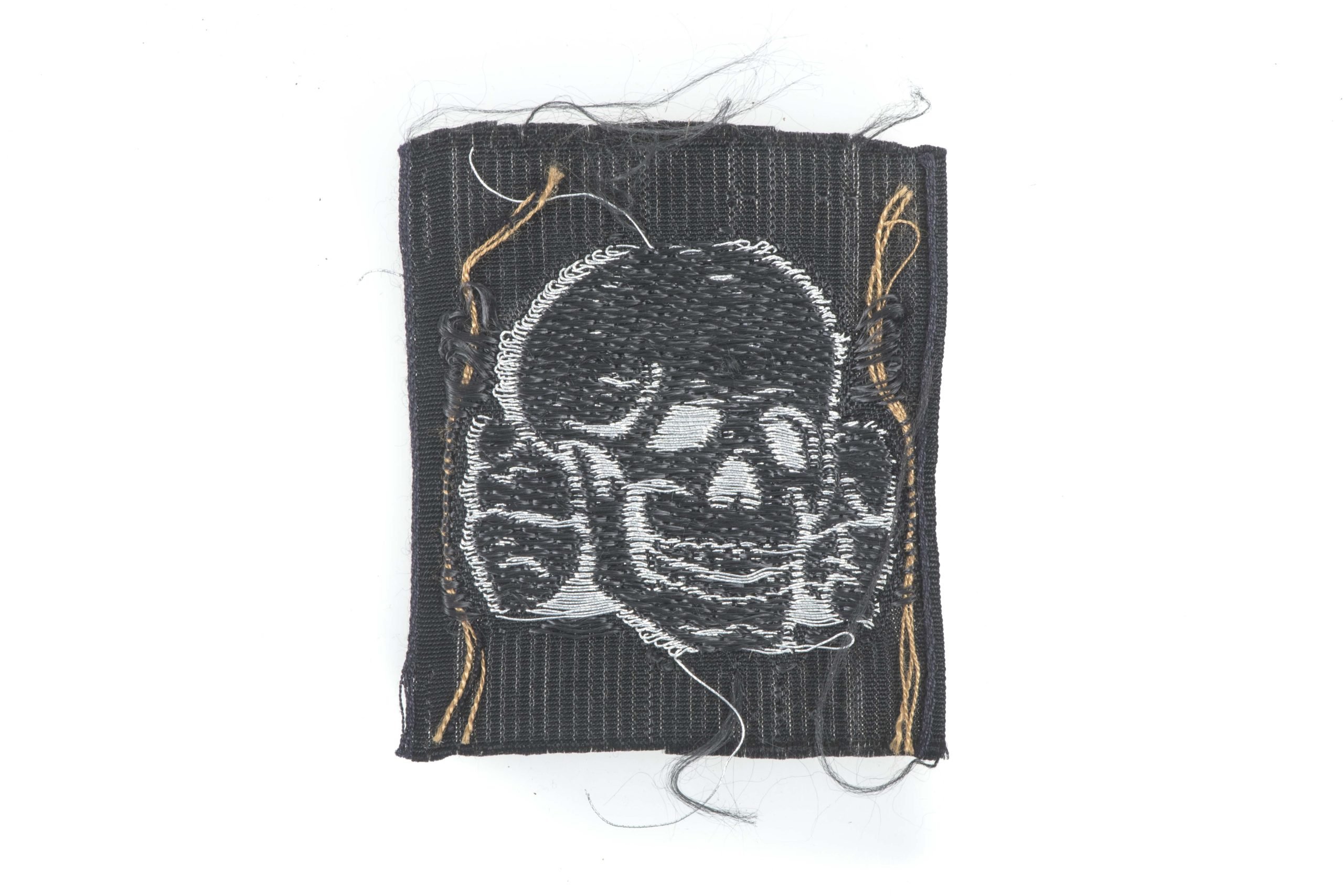 Waffen-SS officer flatwire BeVo cap skull — image 3