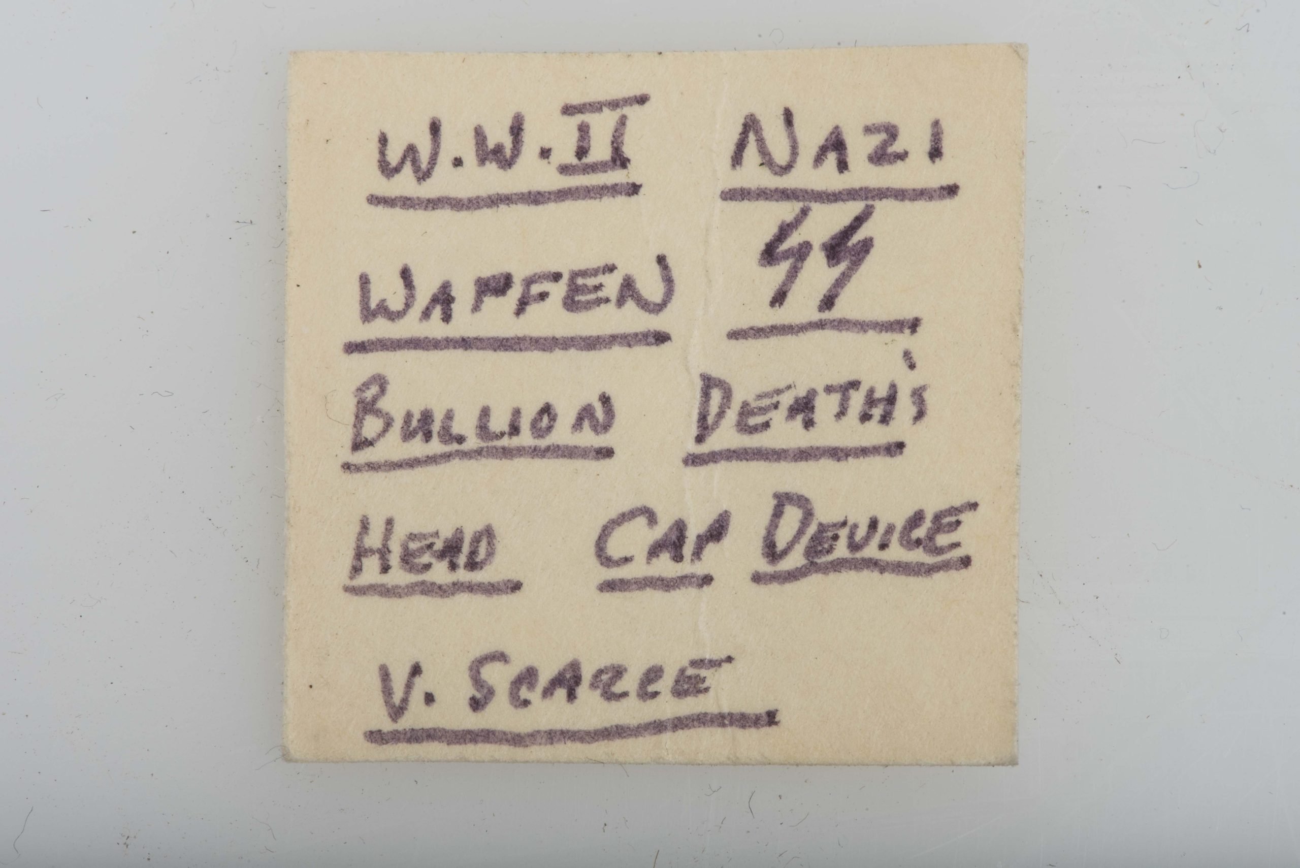 US Vet Bringback Waffen-SS officer cutout collar tab — image 12