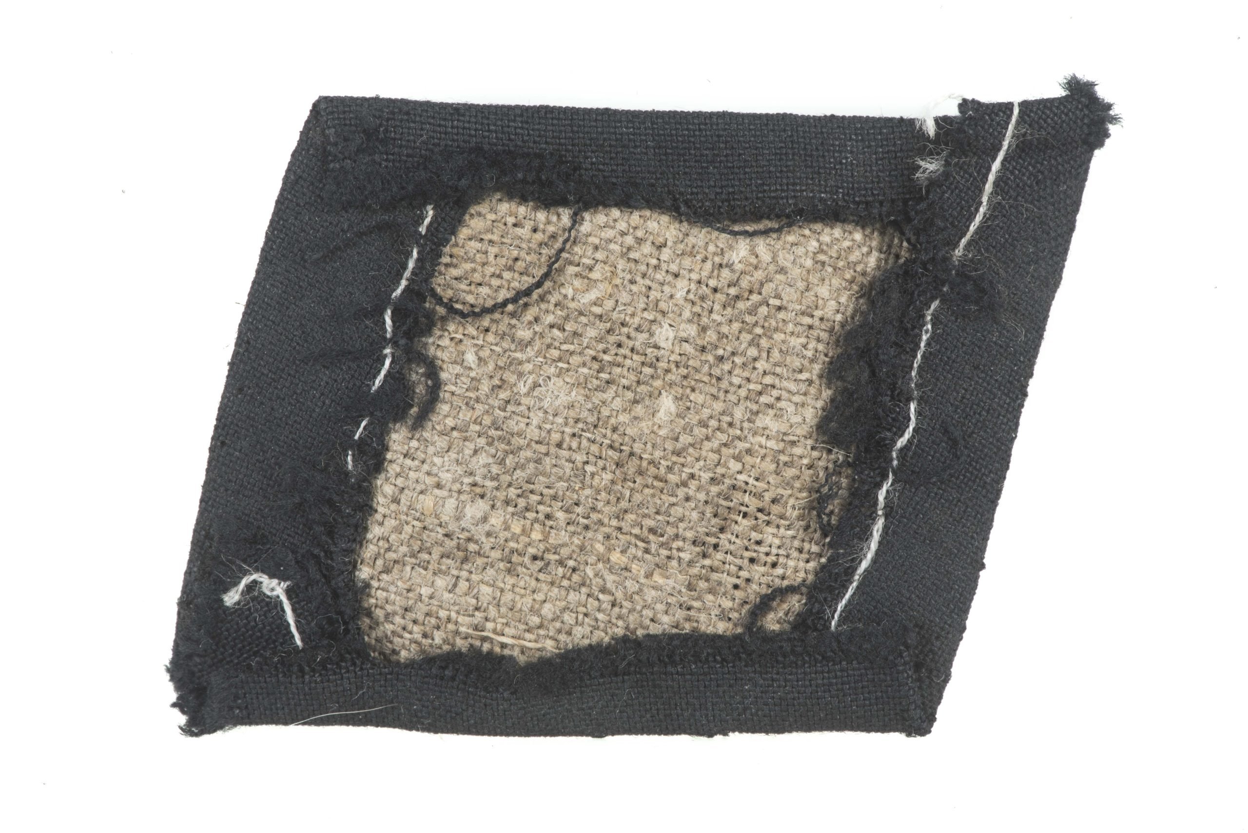 Uniform removed Waffen-SS EM/NCO embroidered runic collar tab — image 2