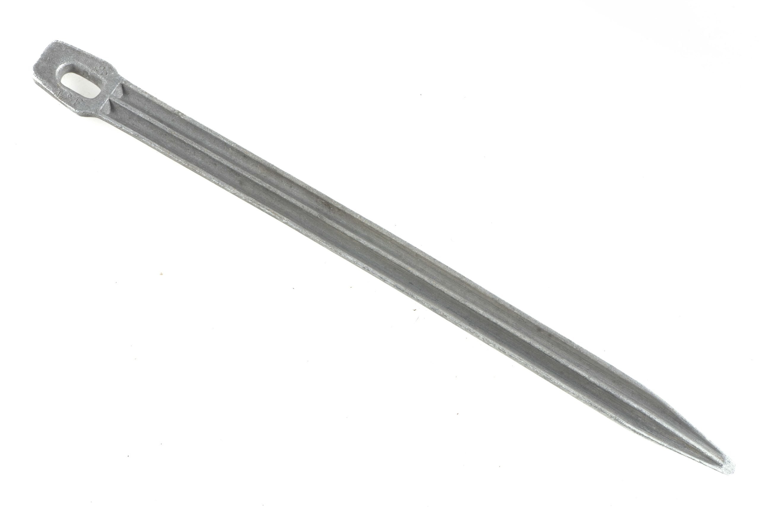 Single Zeltbahn peg marked L&F 35 — image 2