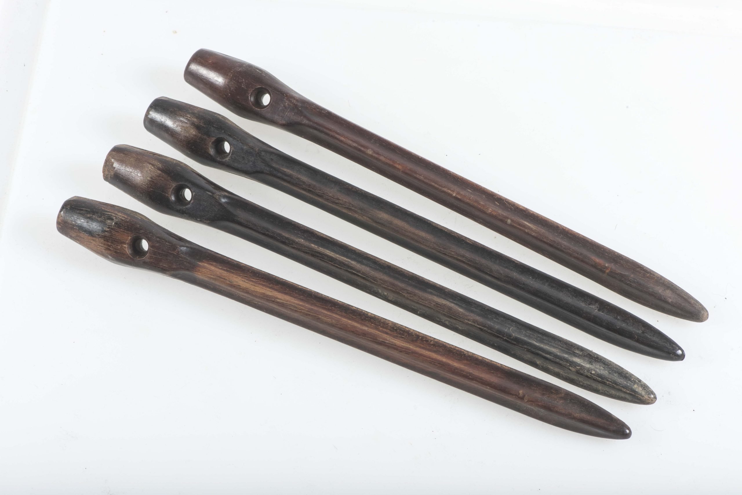 Four matching Zeltbahn pegs marked DS 40 — image 3