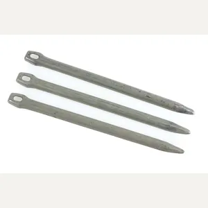 Three matching Zeltbahn pegs marked MSS 41