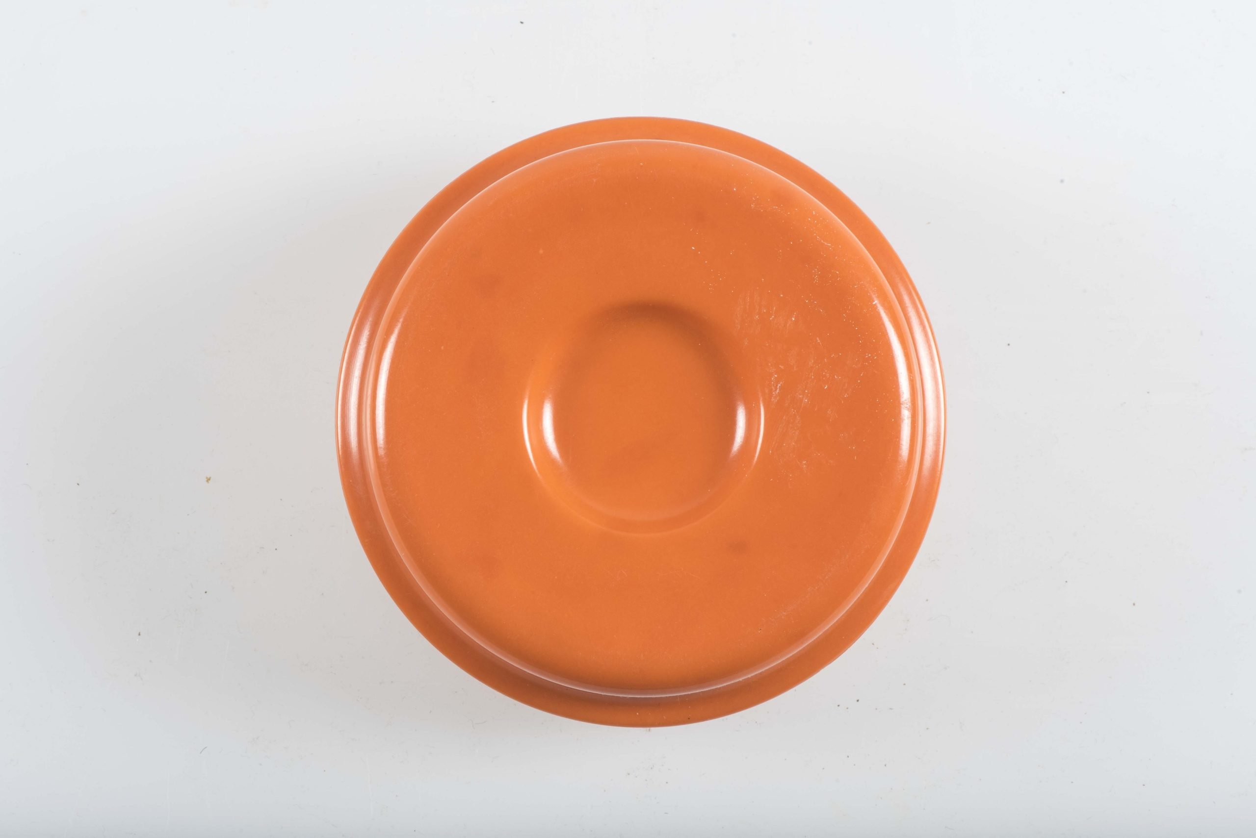 Orange salt container marked gds K — image 2