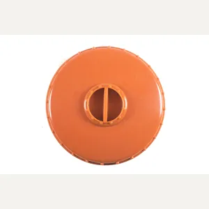 Orange salt container marked gds K