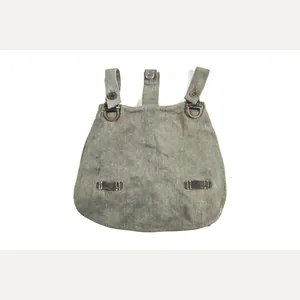 Late war breadbag in rough grey canvas