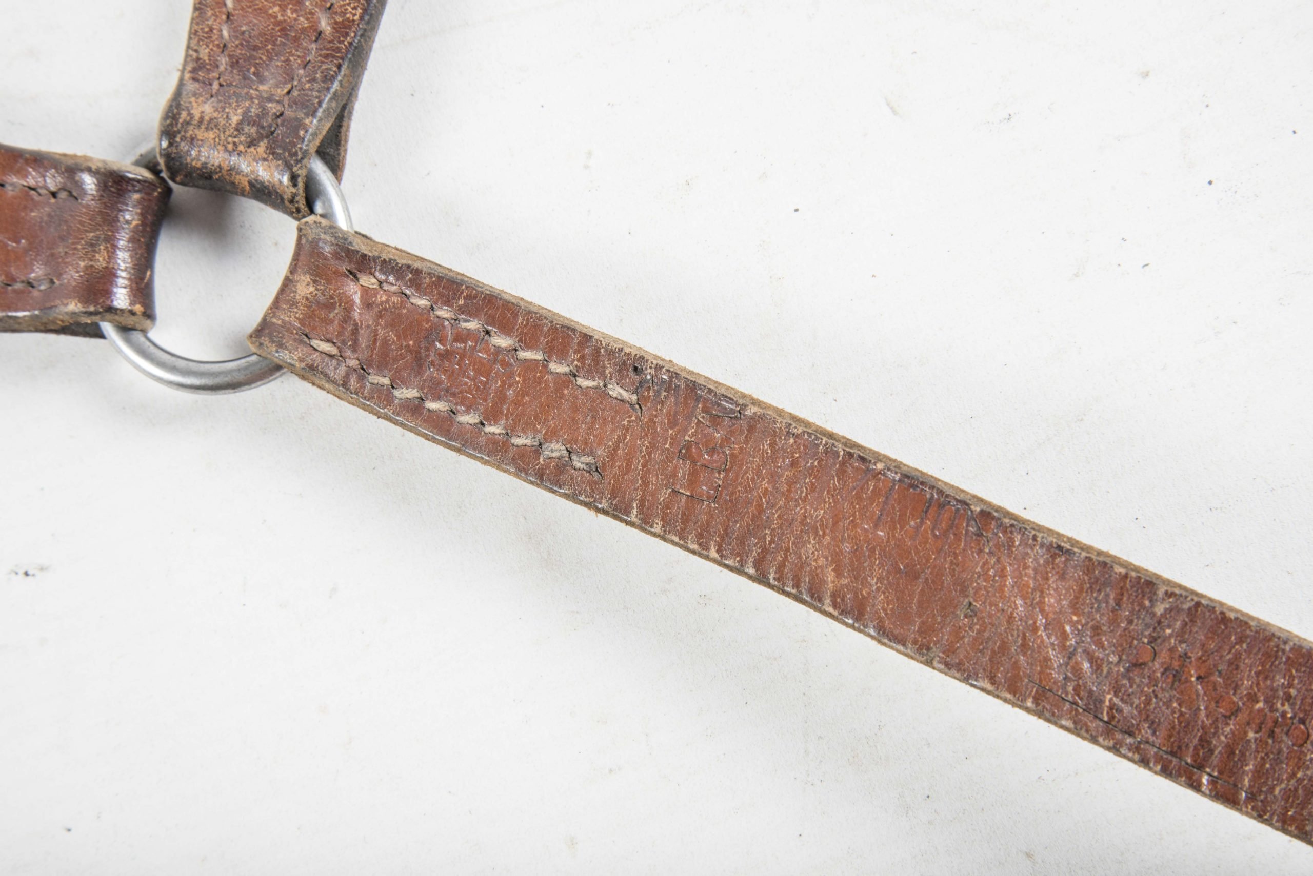 Lightweight Luftwaffe Y-strap marked L.L.G. Schlesien 1937 LBA — image 3