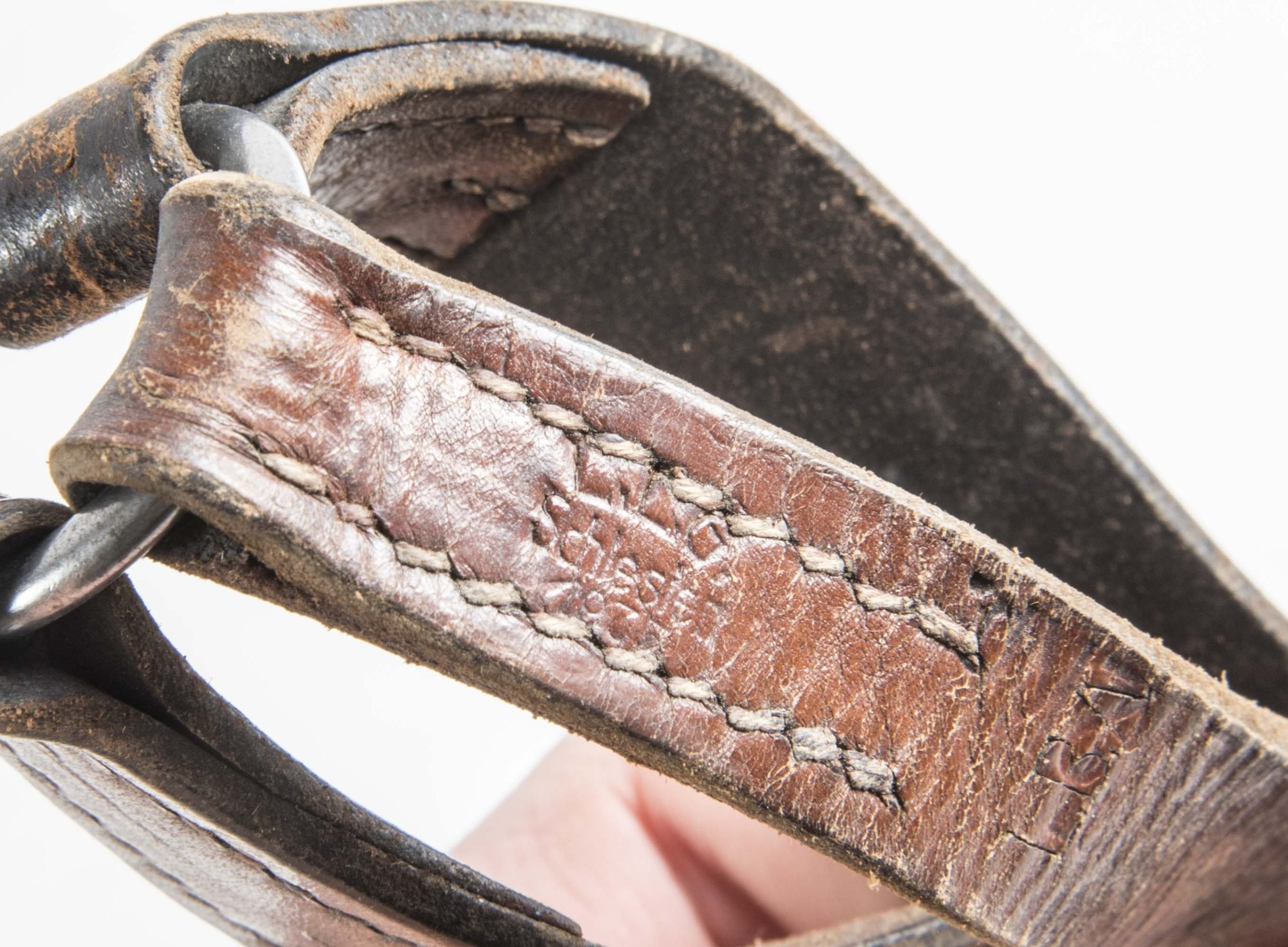 Lightweight Luftwaffe Y-strap marked L.L.G. Schlesien 1937 LBA — image 6