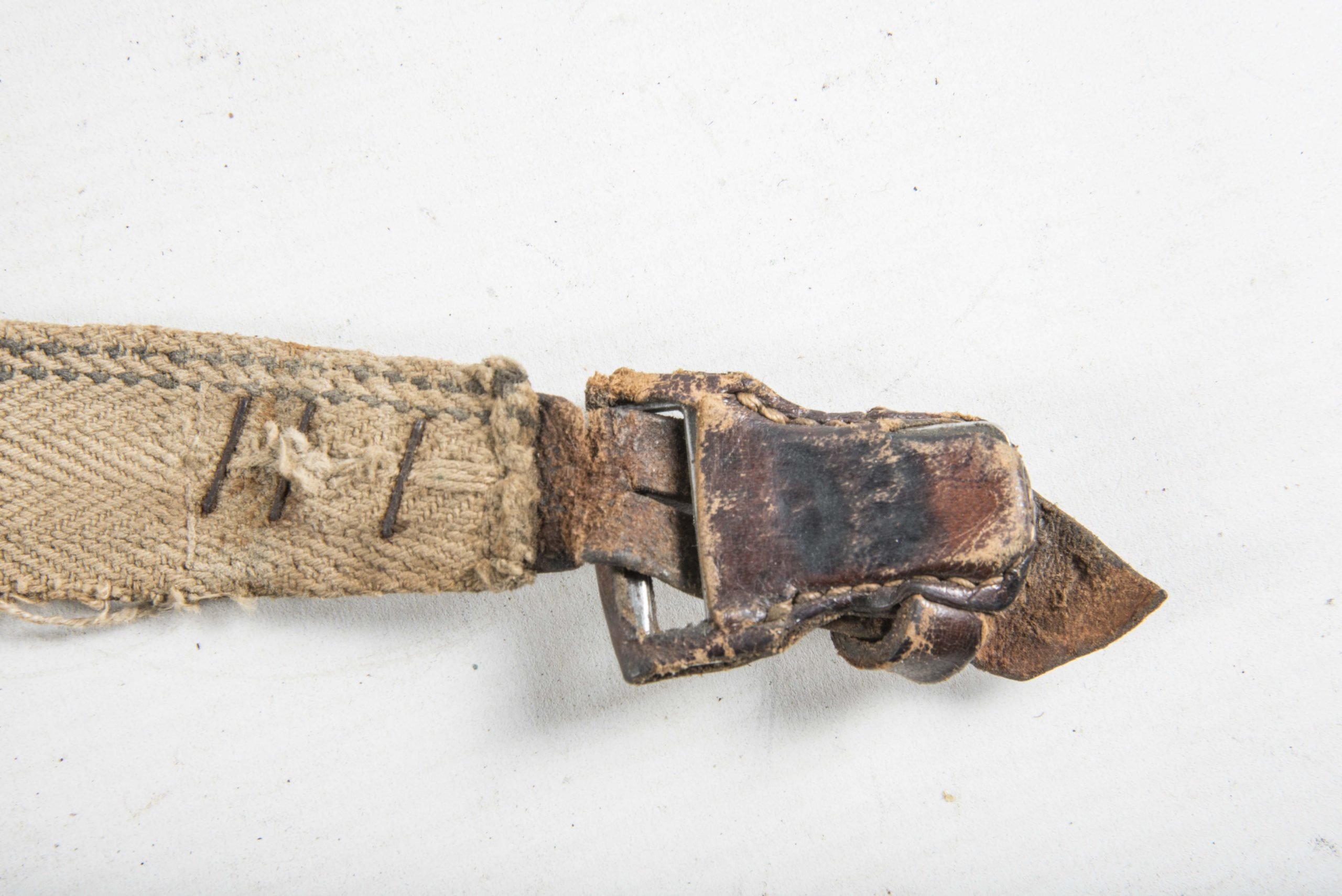 Rare simplified sling from recycled ammunition belt material — image 4