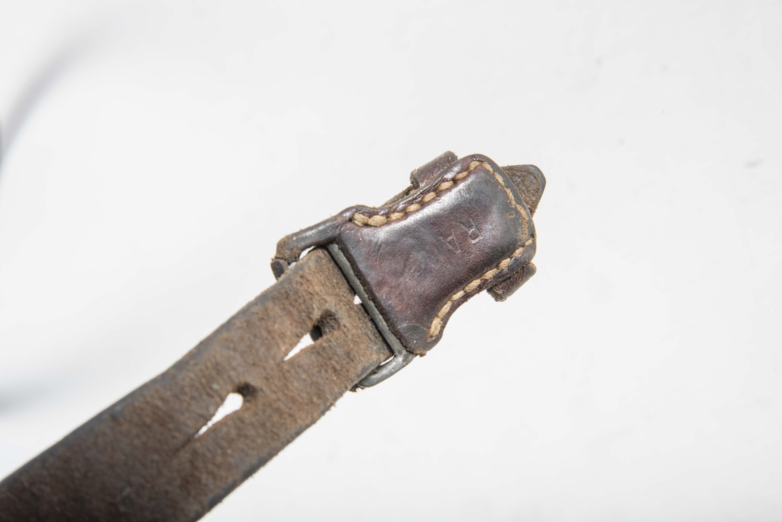 Leather K98 sling marked RA — image 3