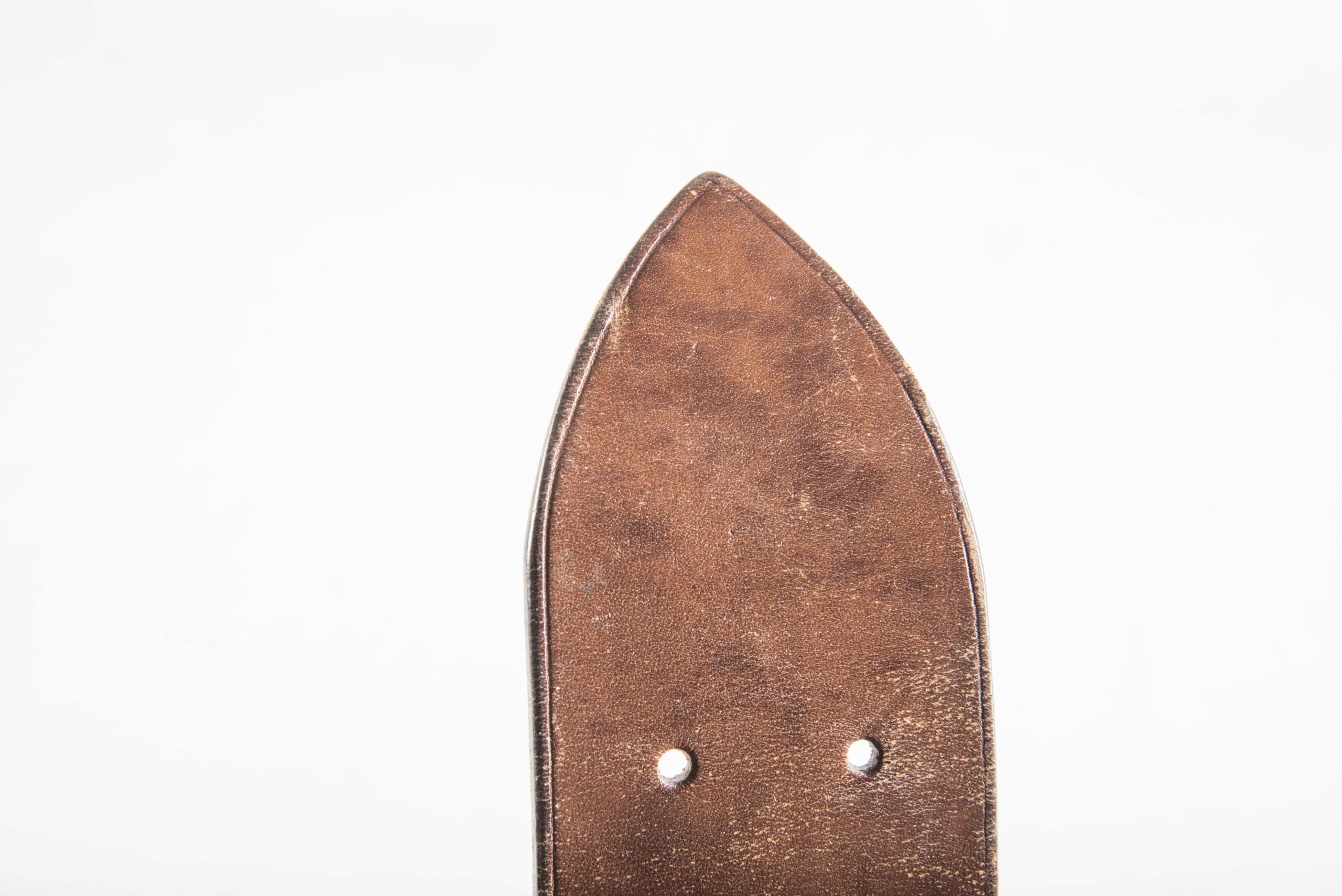 Leather officers Zweidorn belt marked Lüneschloss Solingen — image 4