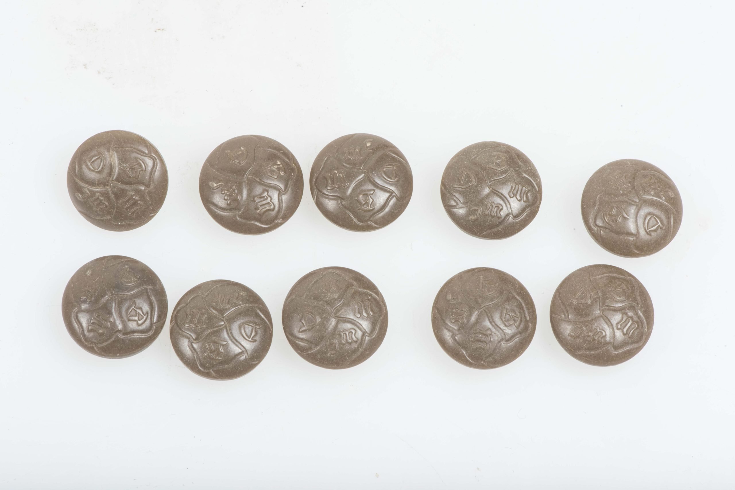 1x Brown phenolic RZM button BDM / JM 17 mm — image 4