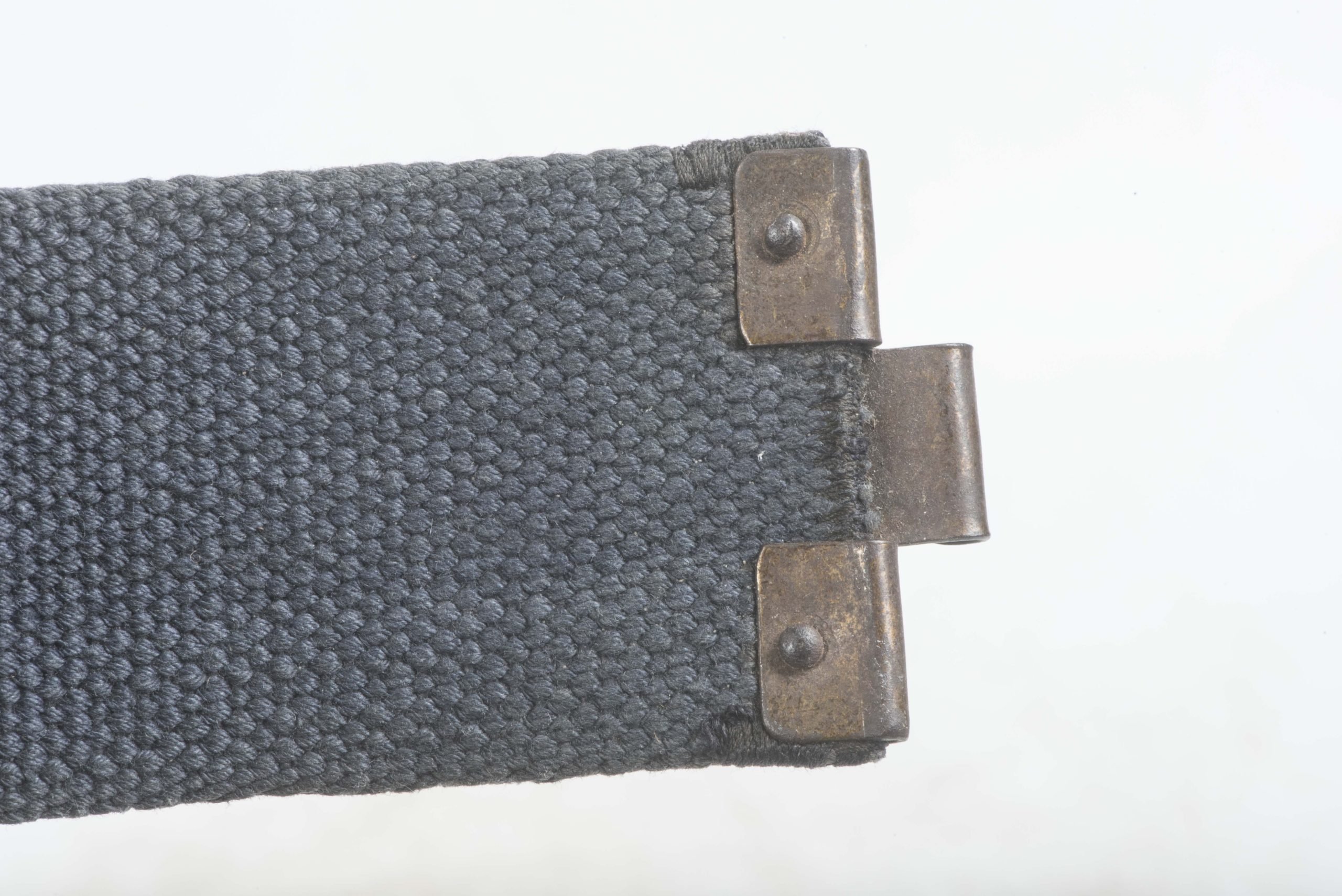 Rare late war Luftwaffe blue webbing equipment belt size 82 marked RB-Nr. 0/0365/0012 — image 12