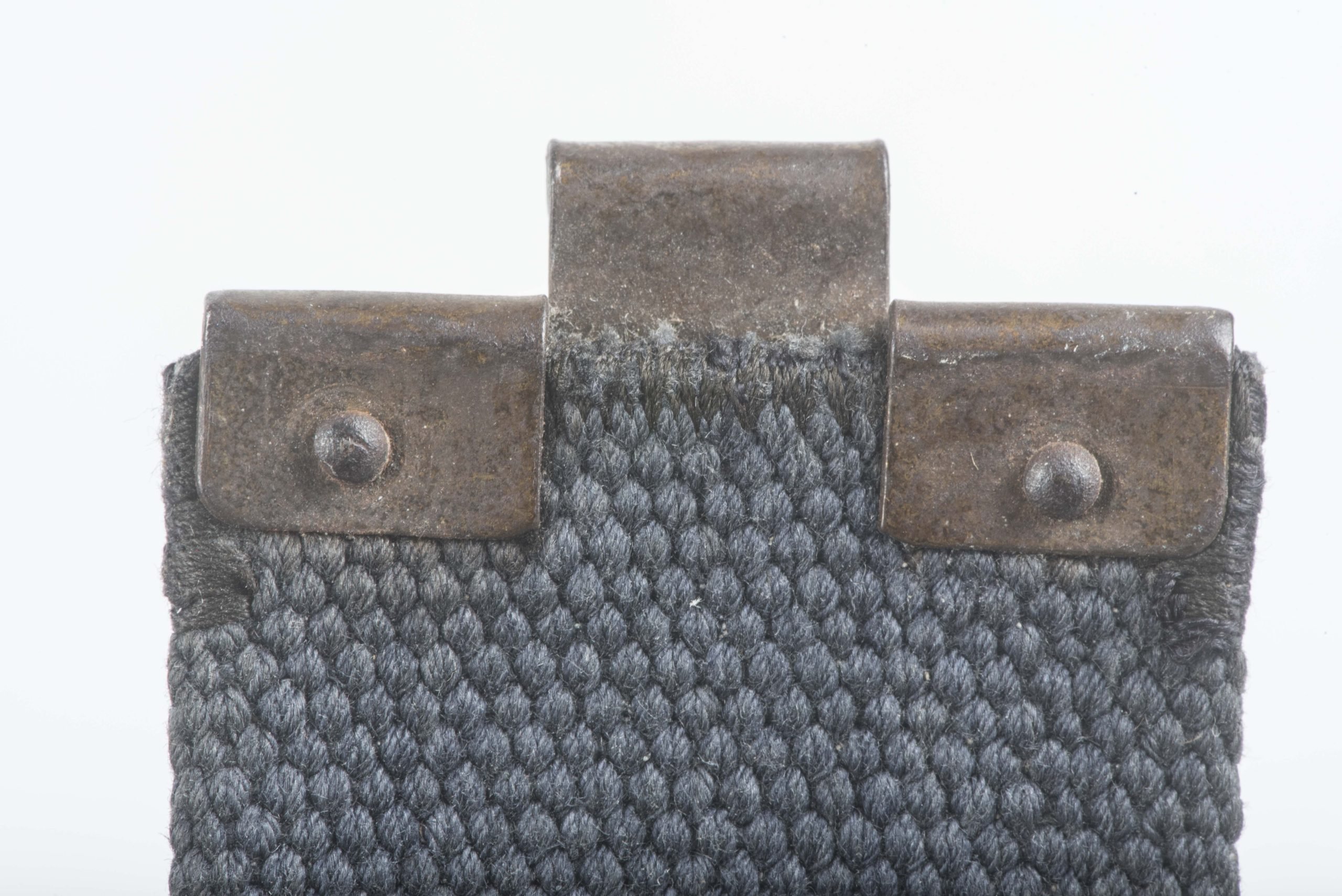 Rare late war Luftwaffe blue webbing equipment belt size 82 marked RB-Nr. 0/0365/0012 — image 13