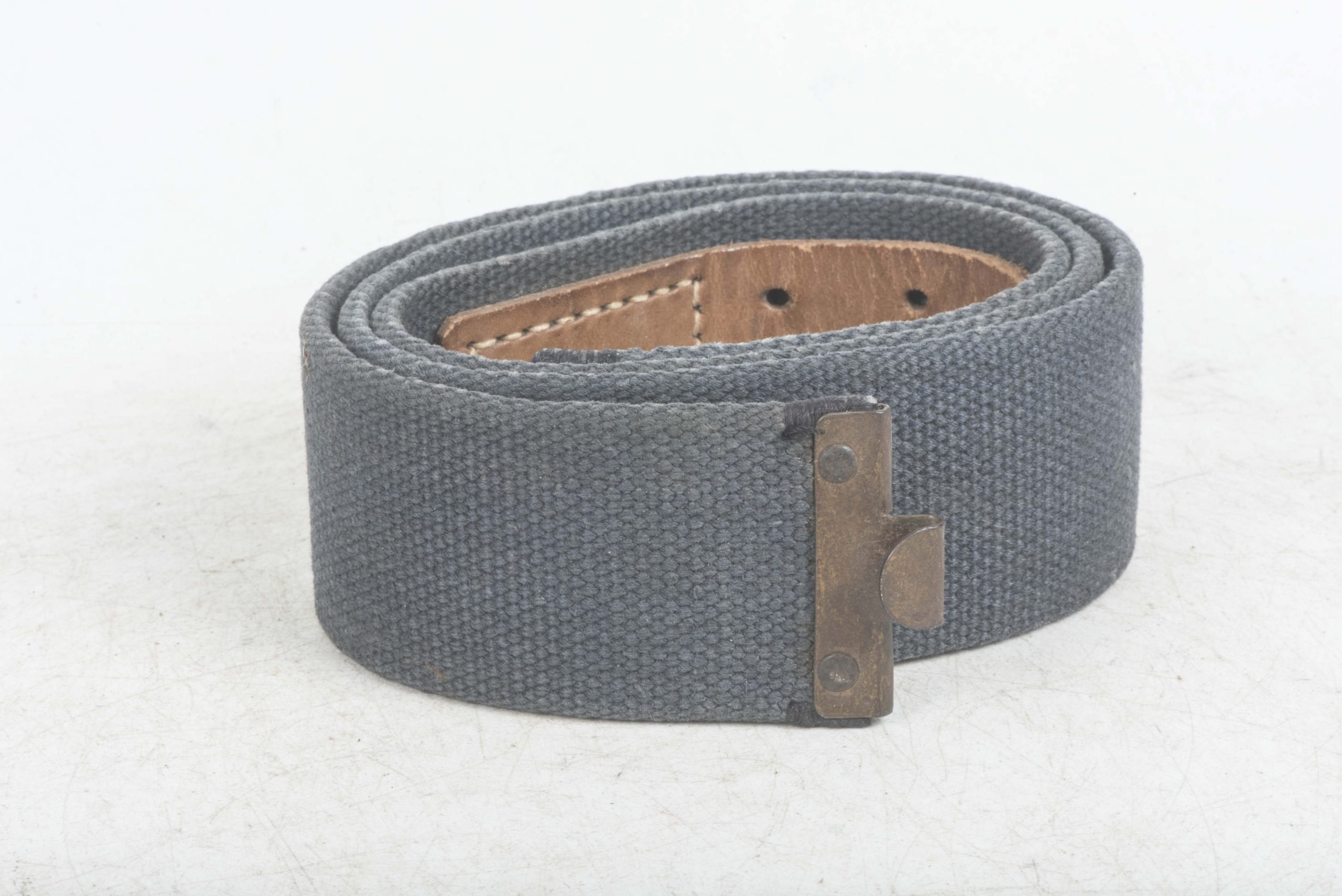 Rare late war Luftwaffe blue webbing equipment belt size 82 marked RB-Nr. 0/0365/0012 — image 2