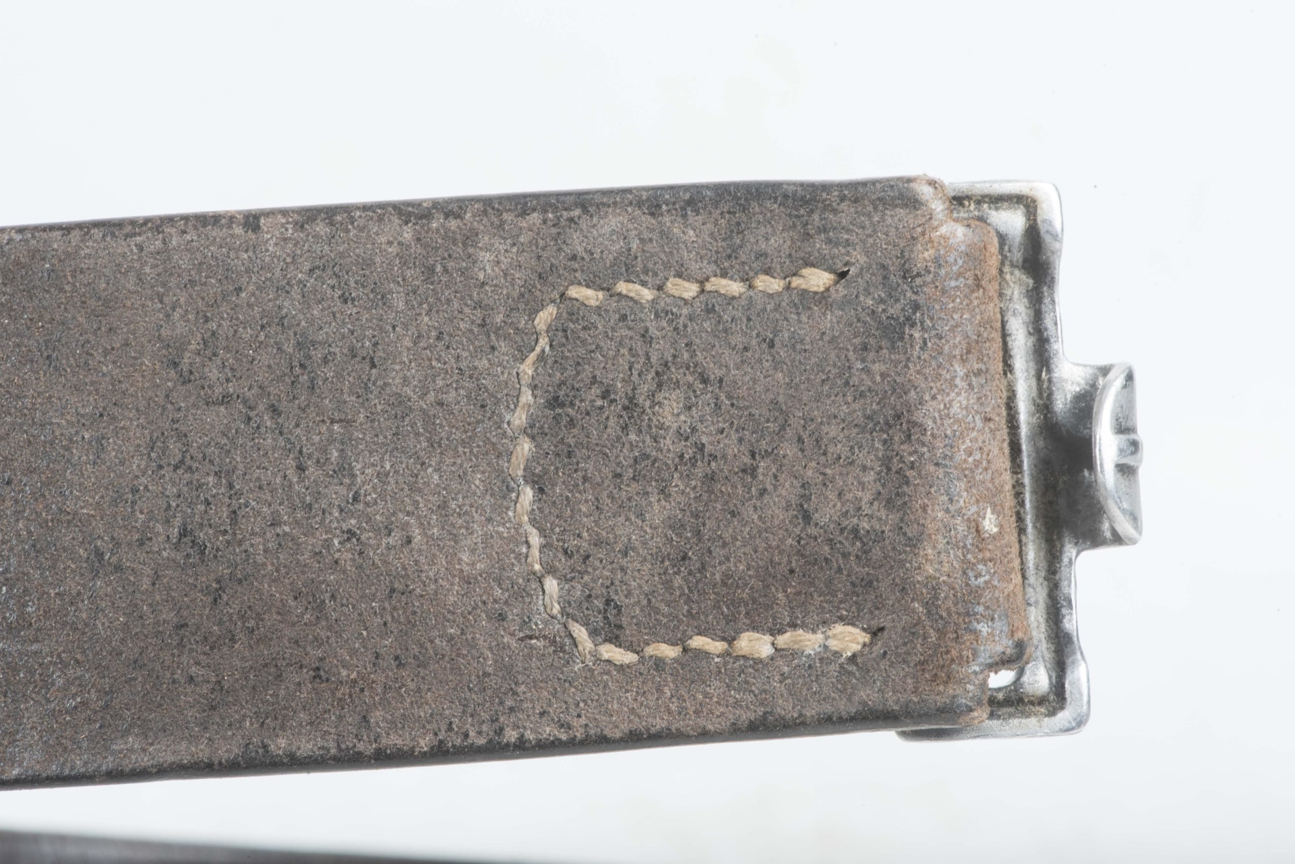 Pre war leather equipment belt size 90 marked Wilh. Brand, Heidelberg 1938 — image 3
