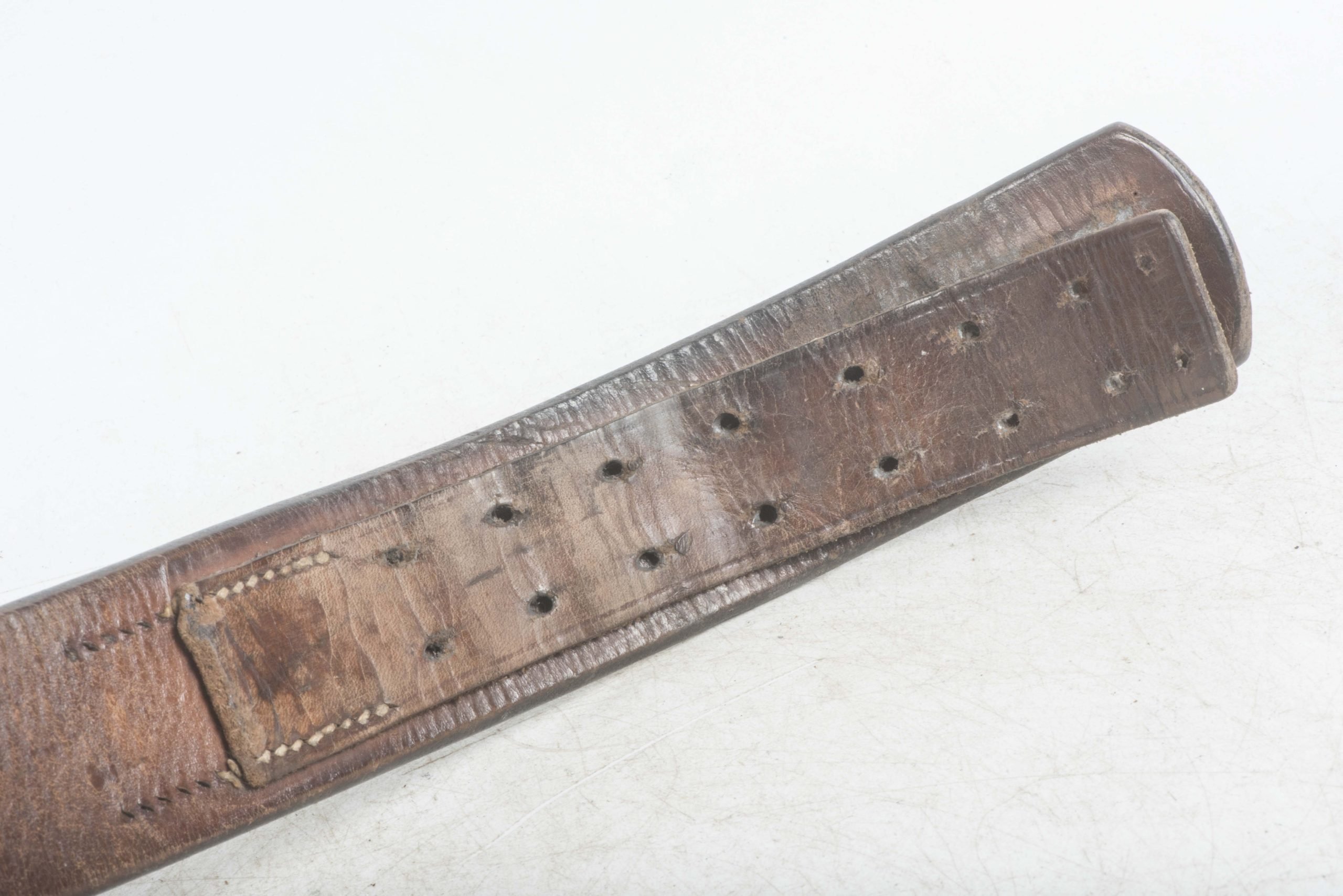 Pre war leather equipment belt size 90 marked Wilh. Brand, Heidelberg 1938 — image 6